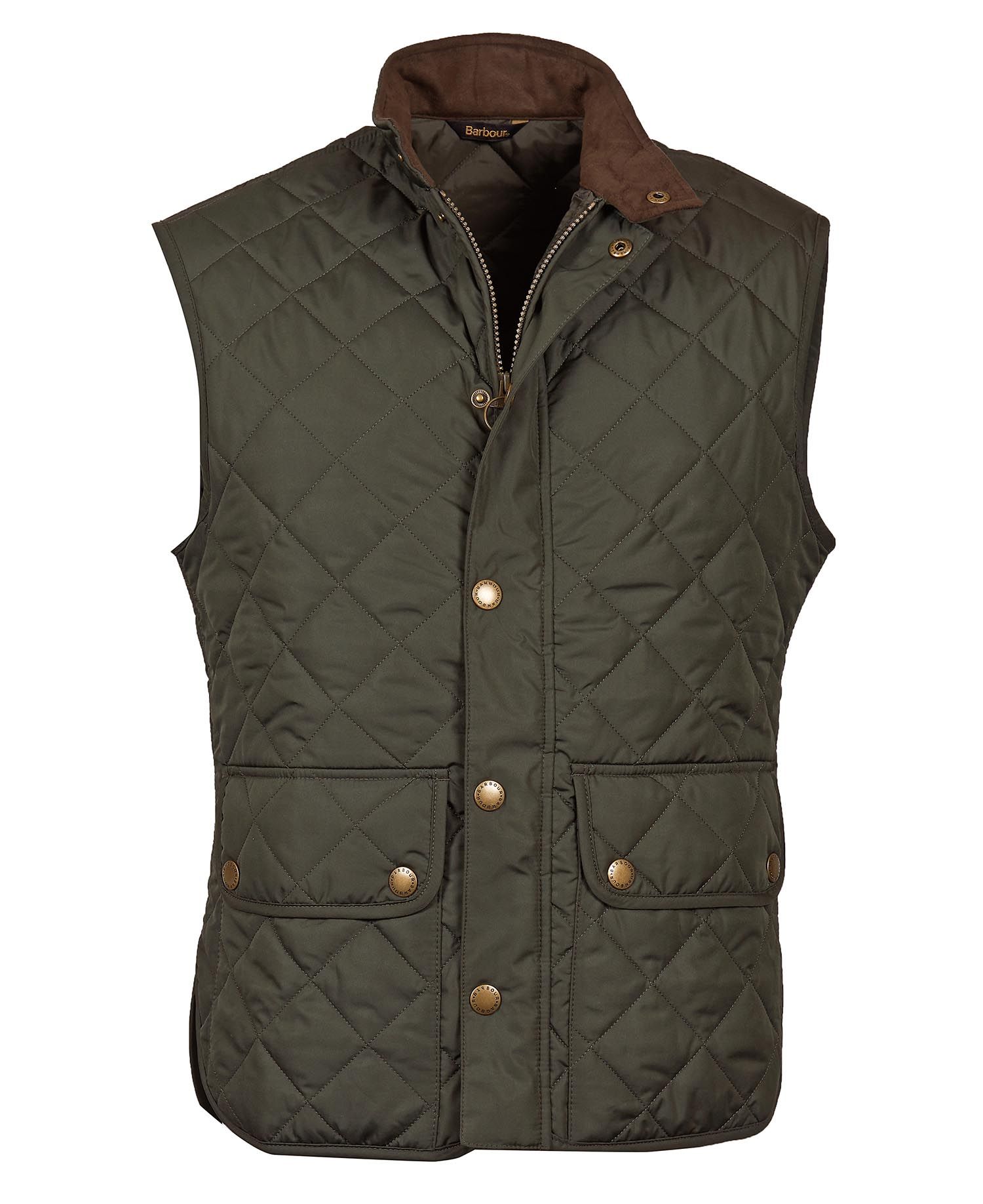 Barbour Lowerdale Men's Vest Olive | 820371-FNH