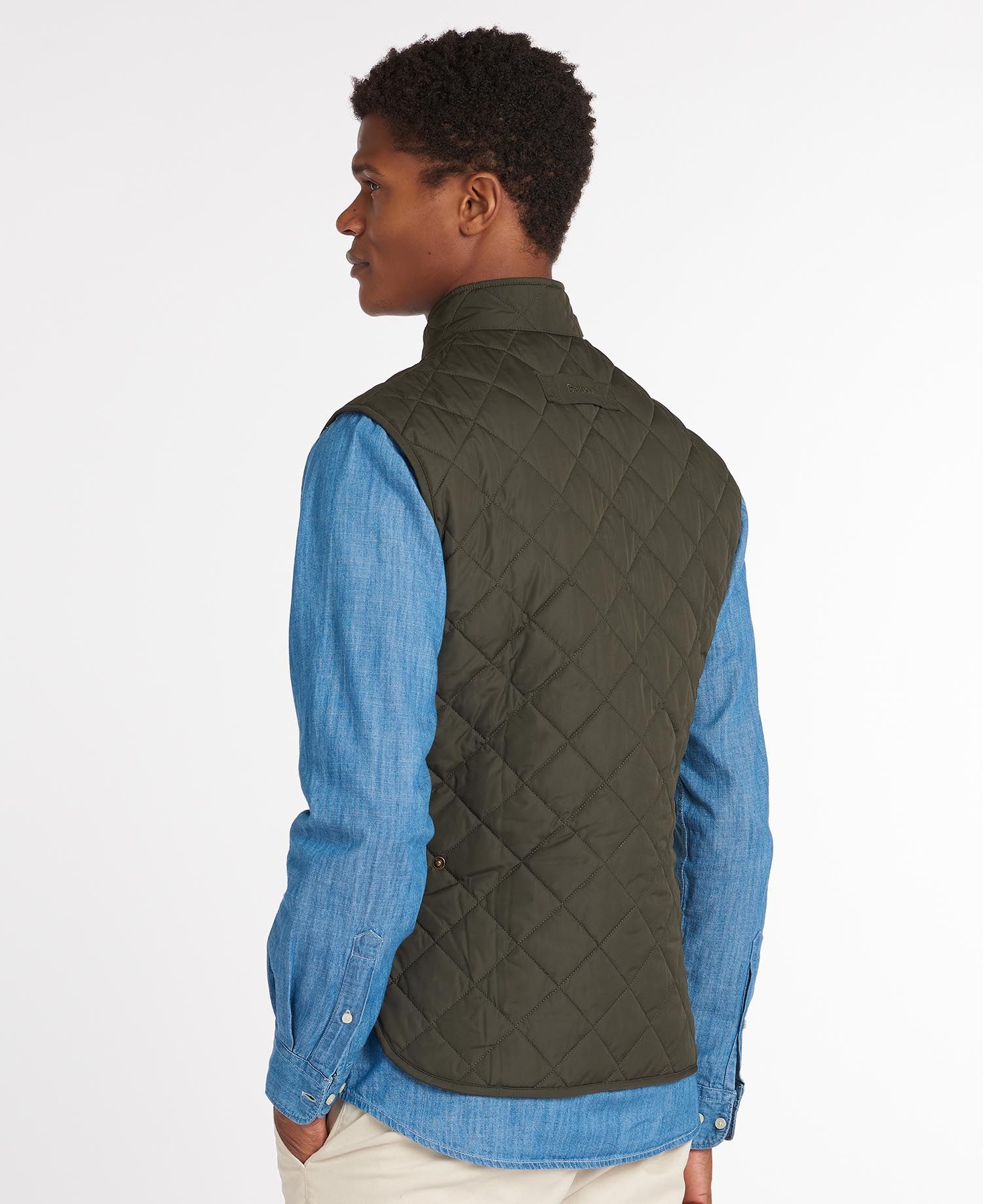 Barbour Lowerdale Men's Vest Olive | 820371-FNH