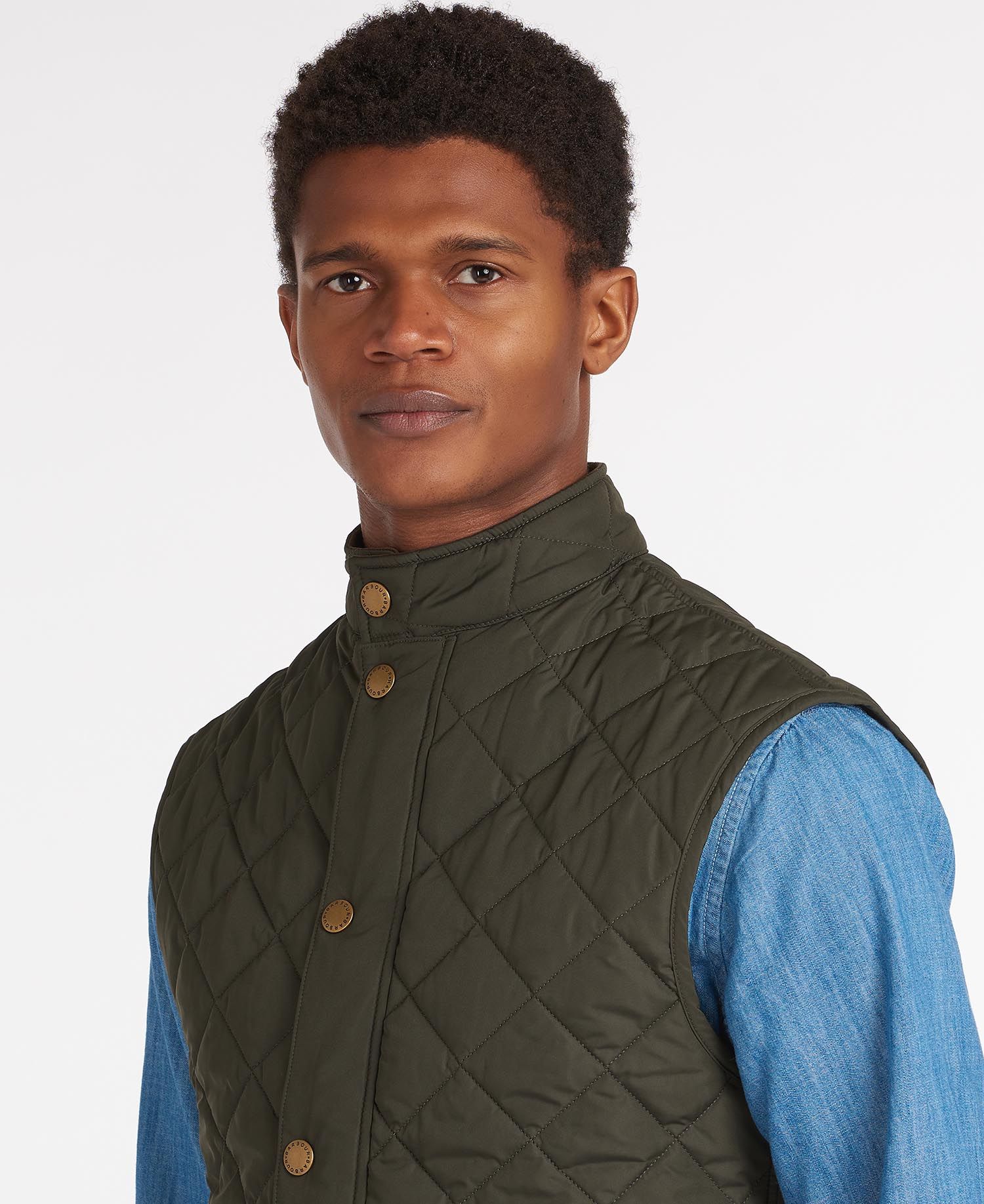 Barbour Lowerdale Men's Vest Olive | 820371-FNH