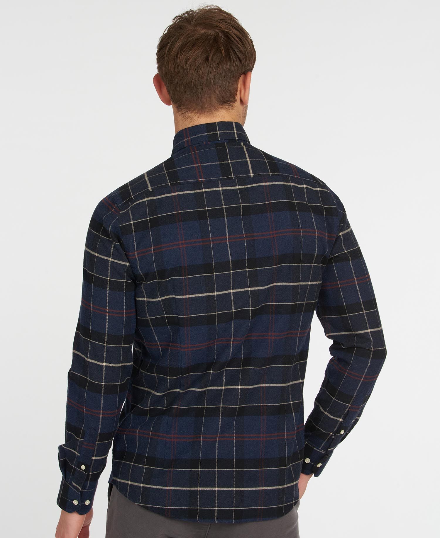 Barbour Lutsleigh Men's Shirts Navy | 046251-GHK