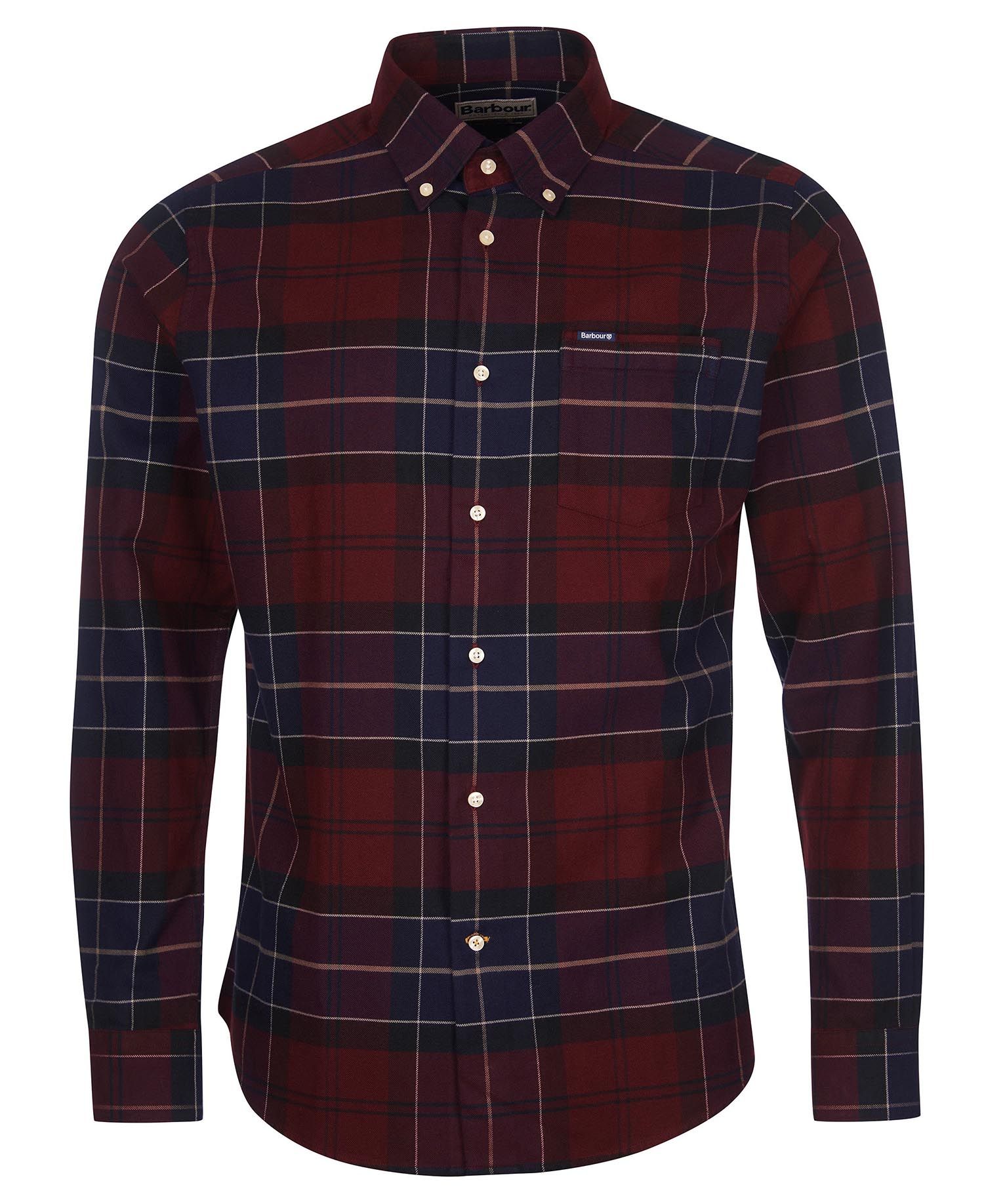 Barbour Lutsleigh Men's Shirts Red / Navy | 897620-XKH