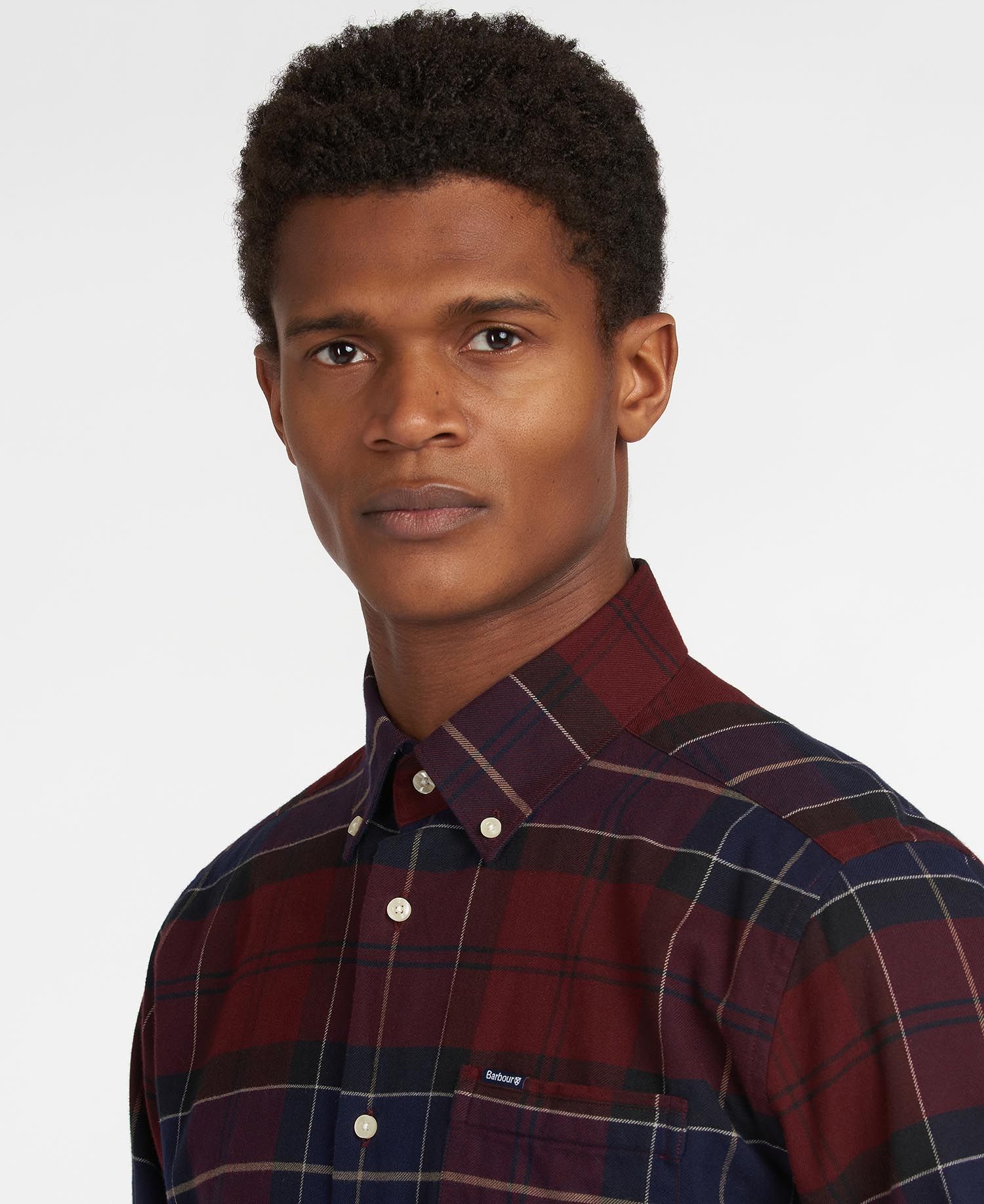 Barbour Lutsleigh Men's Shirts Red / Navy | 897620-XKH