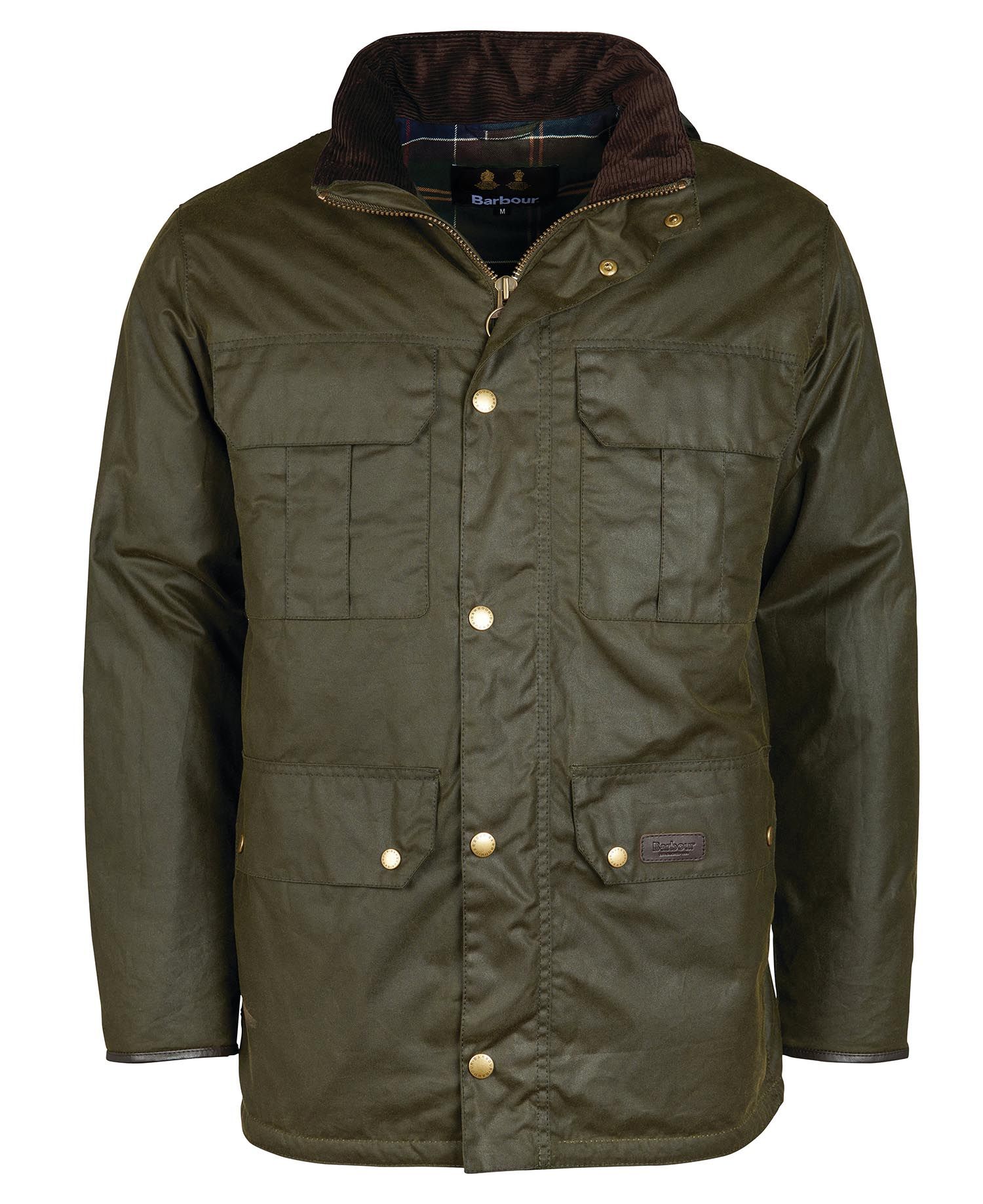 Barbour Malcolm Men's Waxed Jackets Olive | 103287-RPW