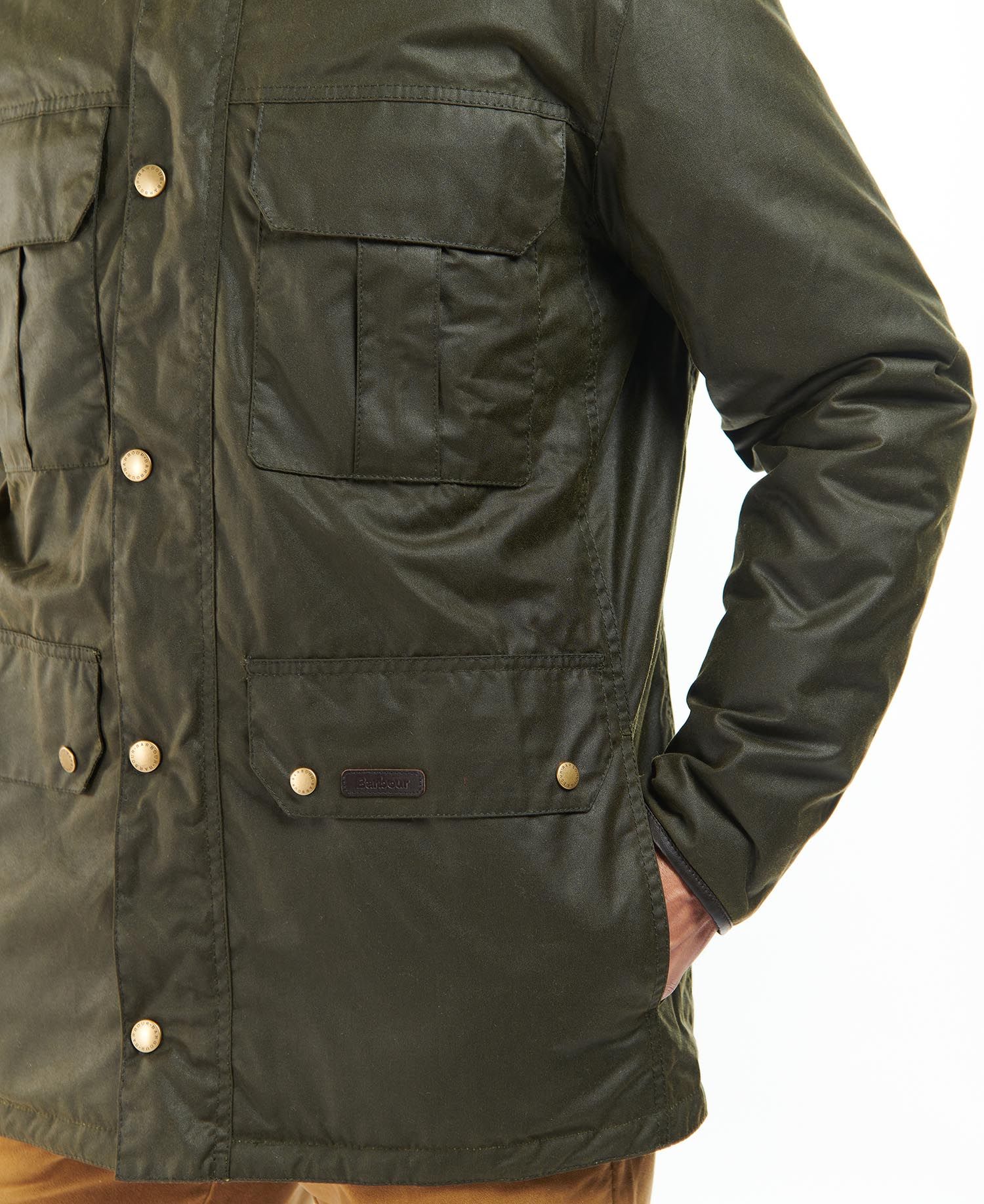 Barbour Malcolm Men's Waxed Jackets Olive | 103287-RPW