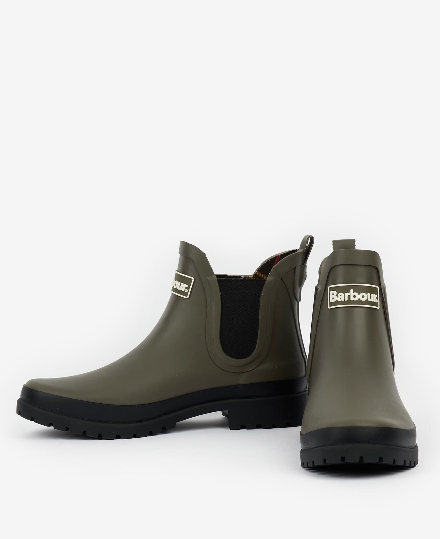 Barbour Mallow Wellingtons Women's Rain Boots Dark Olive | 764251-OBV