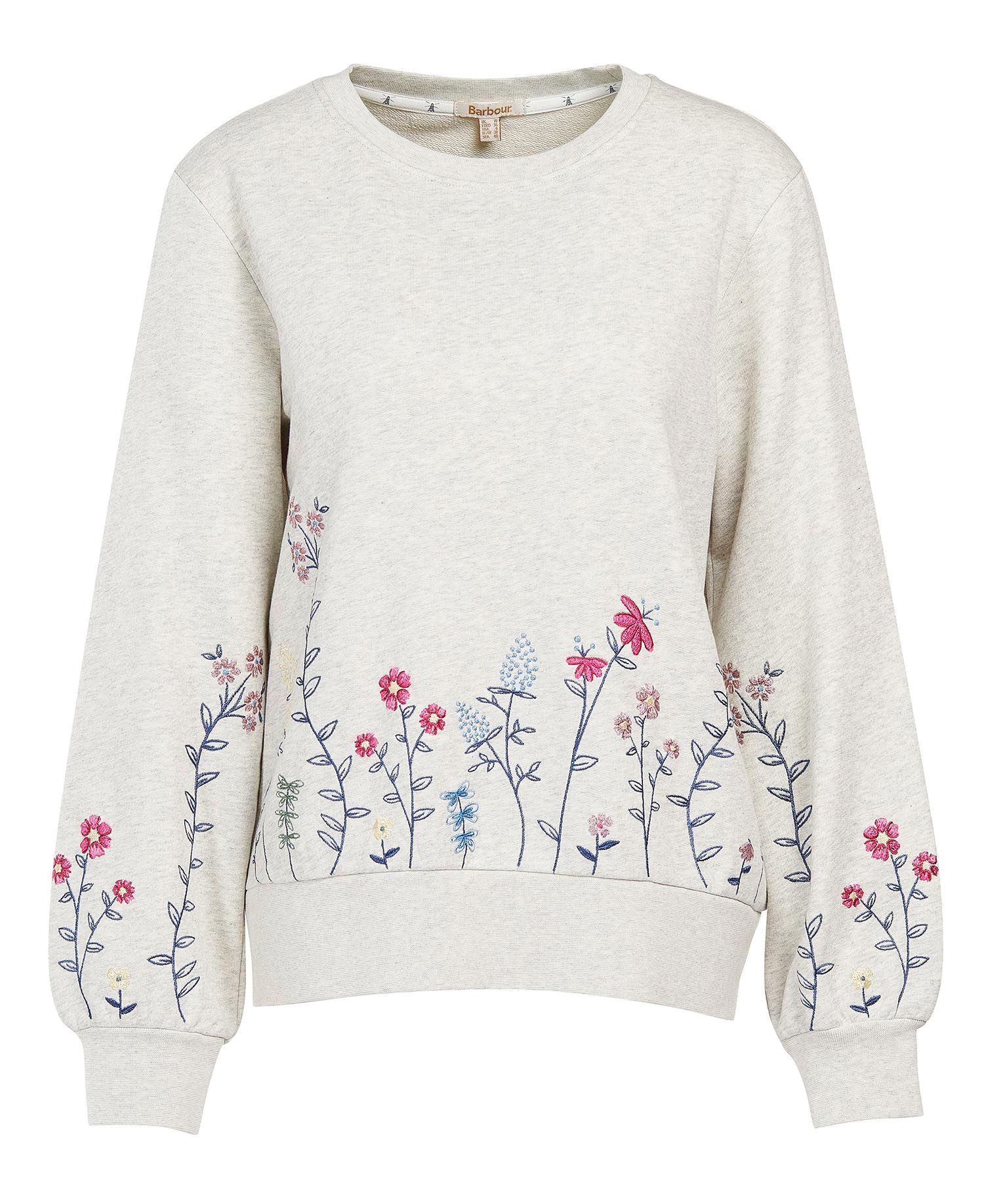 Barbour Marigold Women's Sweatshirts Silver | 156703-JXT