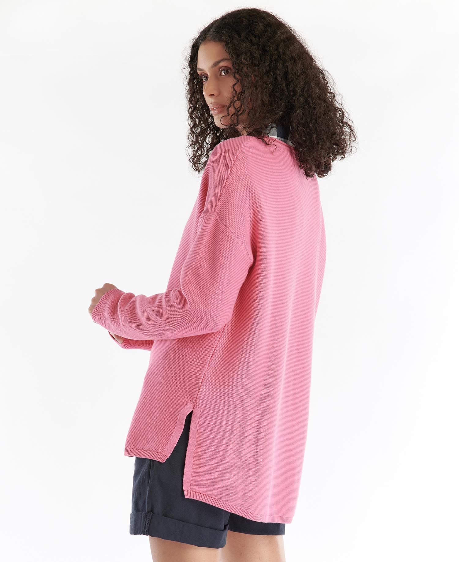 Barbour Mariner Knit Women's Sweaters Pink | 071439-TQY