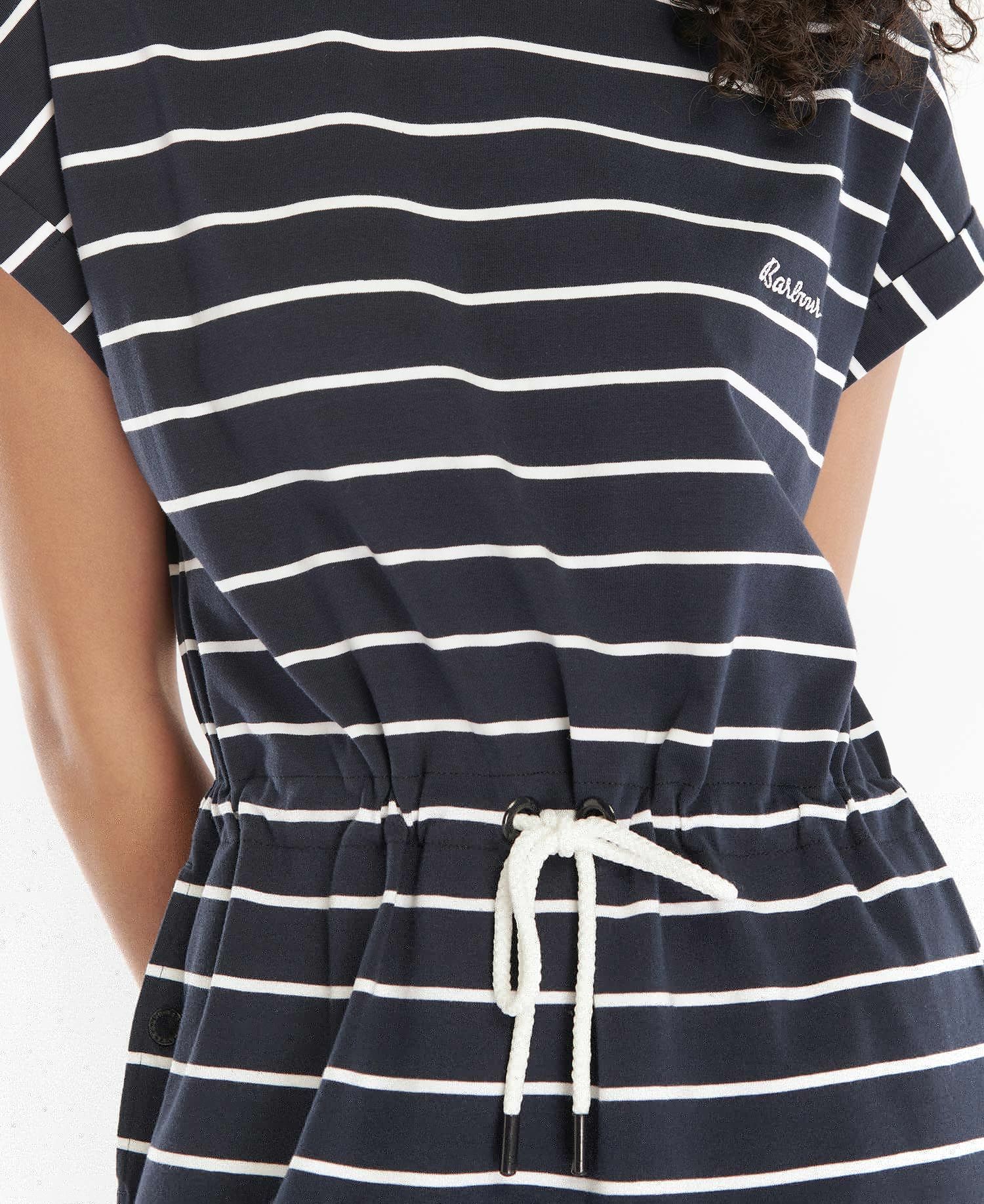 Barbour Marlo Stripe Women's Dress Navy / White | 083426-YML