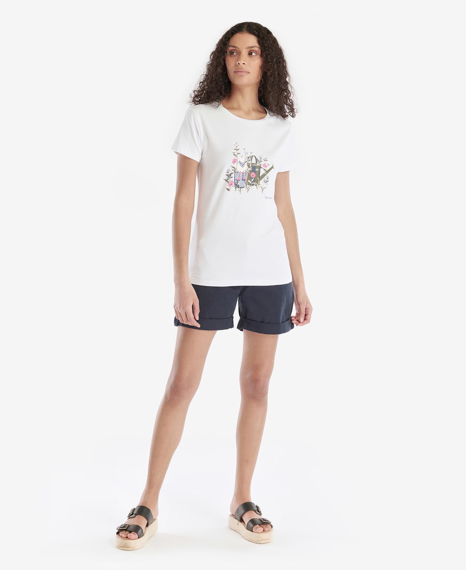 Barbour Melrose Women's T Shirts White | 238059-ORW