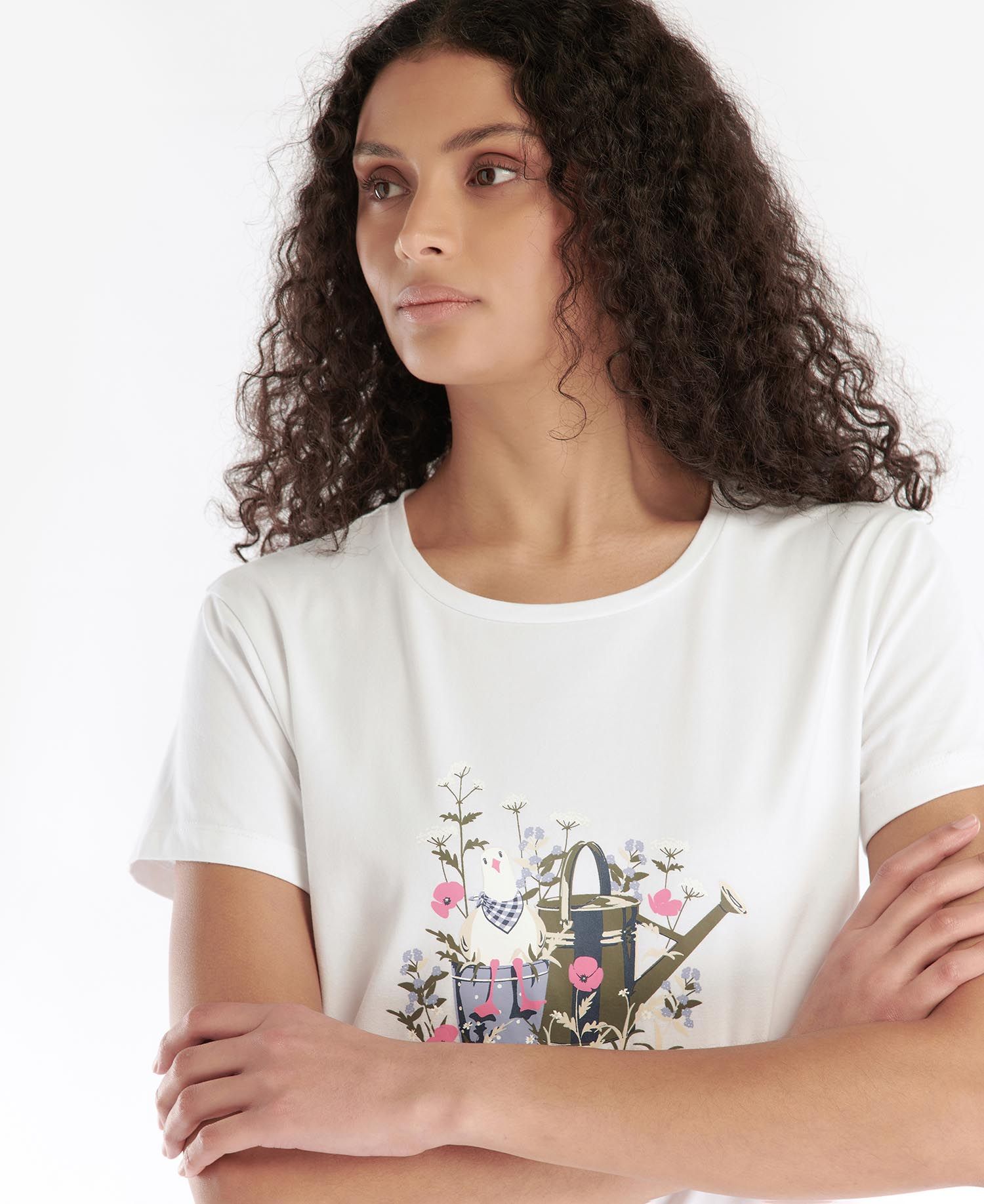 Barbour Melrose Women's T Shirts White | 238059-ORW