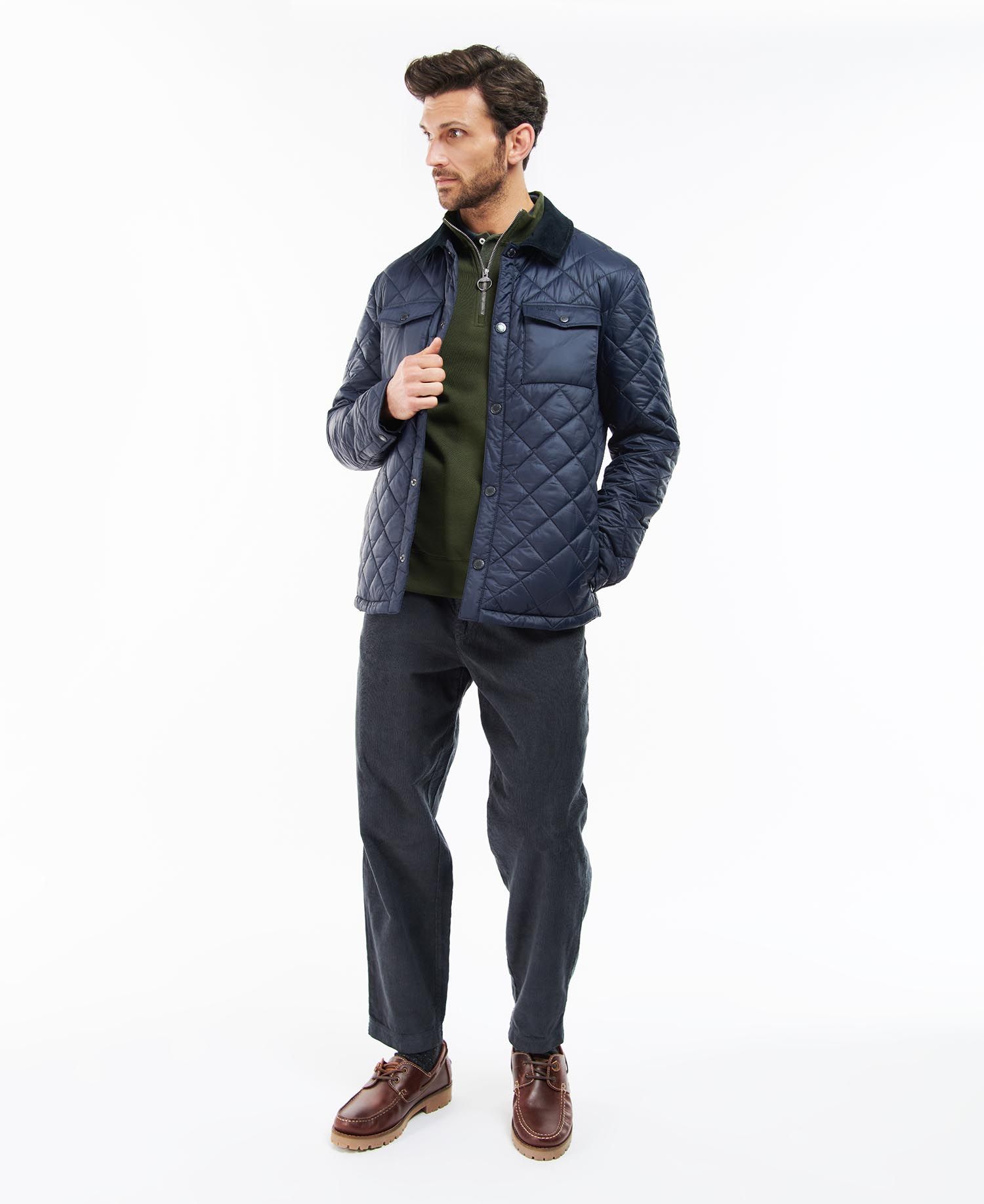 Barbour Men's Quilted Jackets Navy | 712496-ZOA