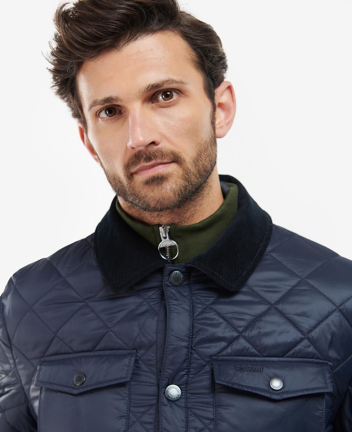 Barbour Men's Quilted Jackets Navy | 712496-ZOA