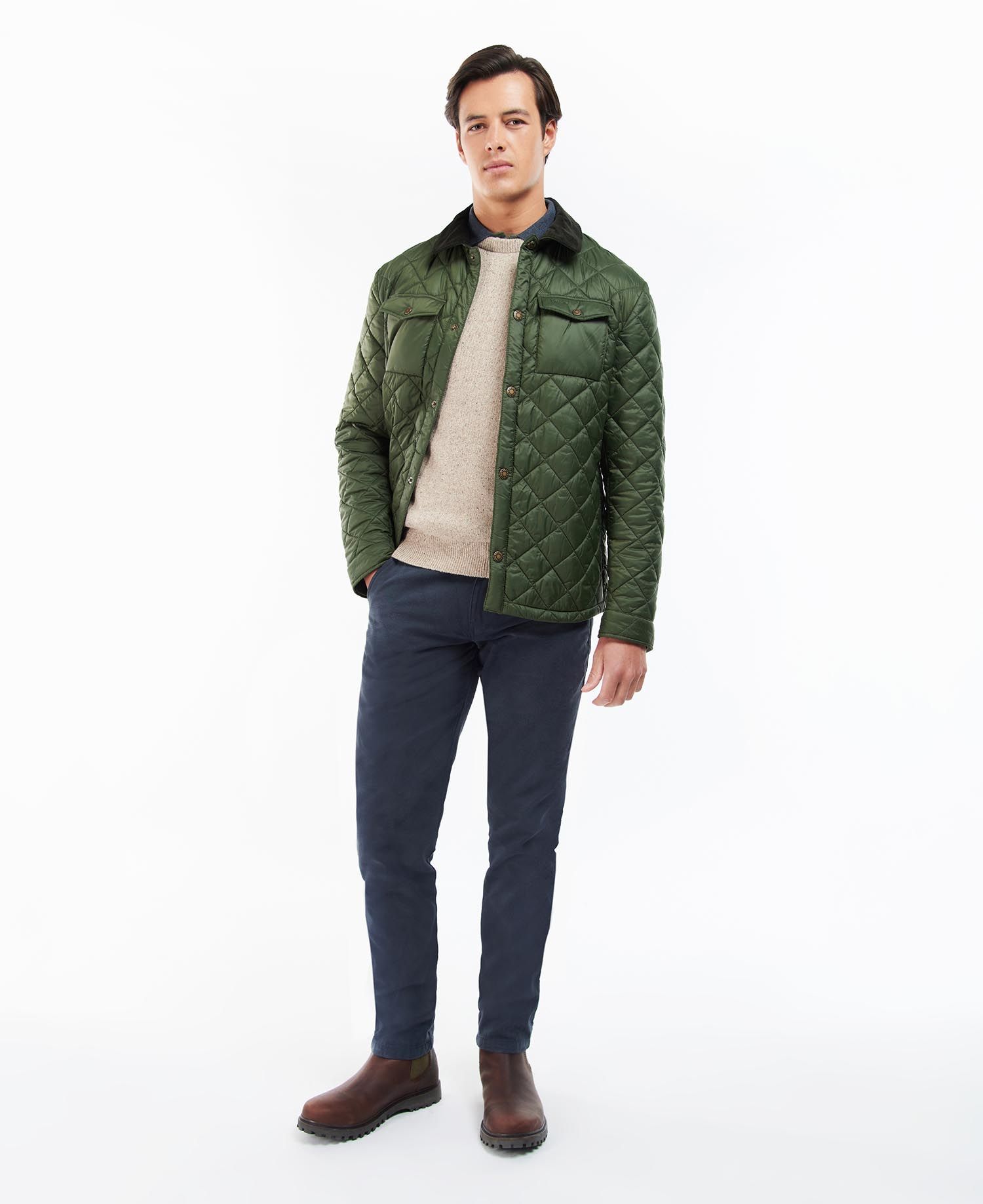 Barbour Men's Quilted Jackets Olive | 945312-WYU