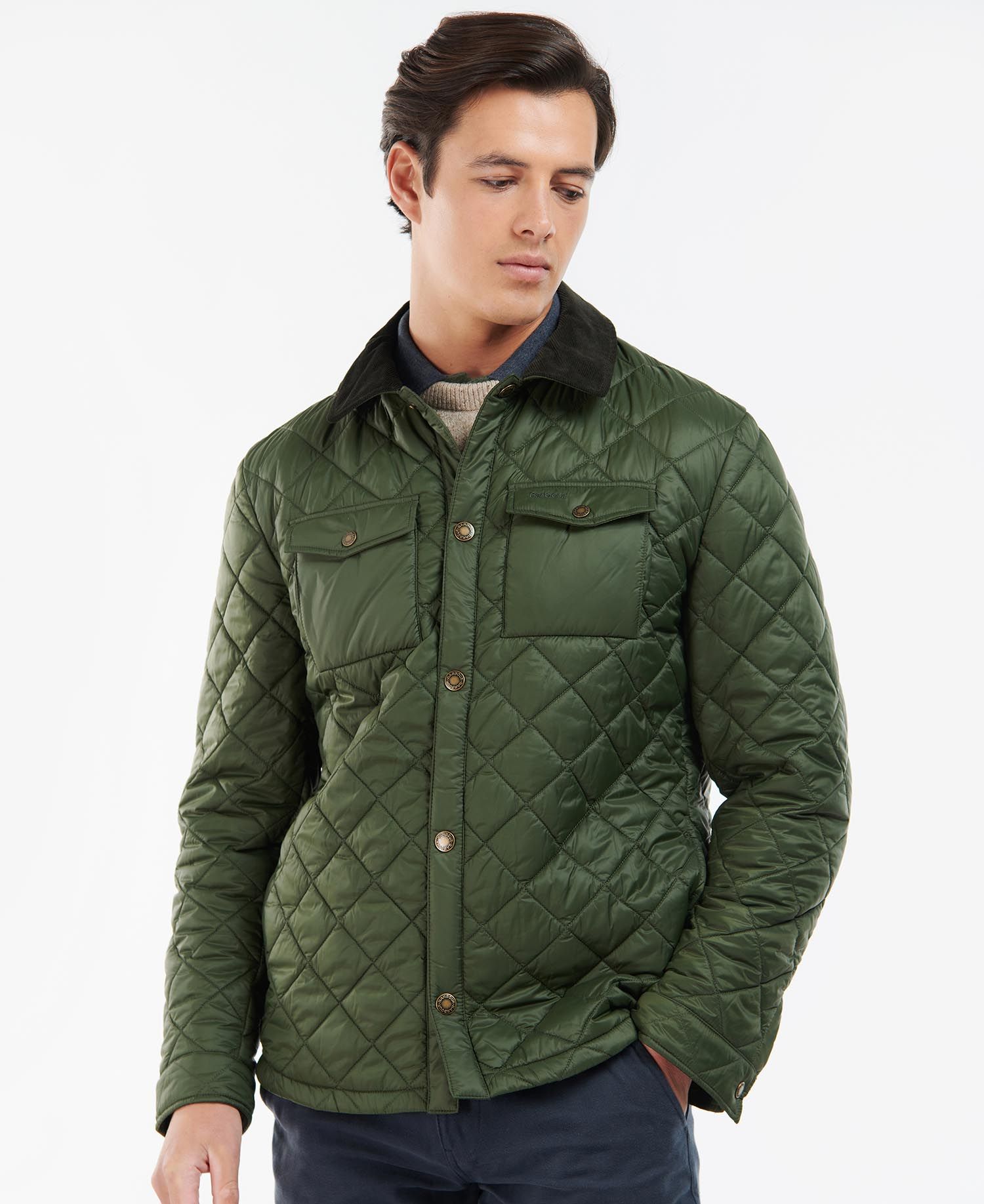 Barbour Men\'s Quilted Jackets Olive | 945312-WYU