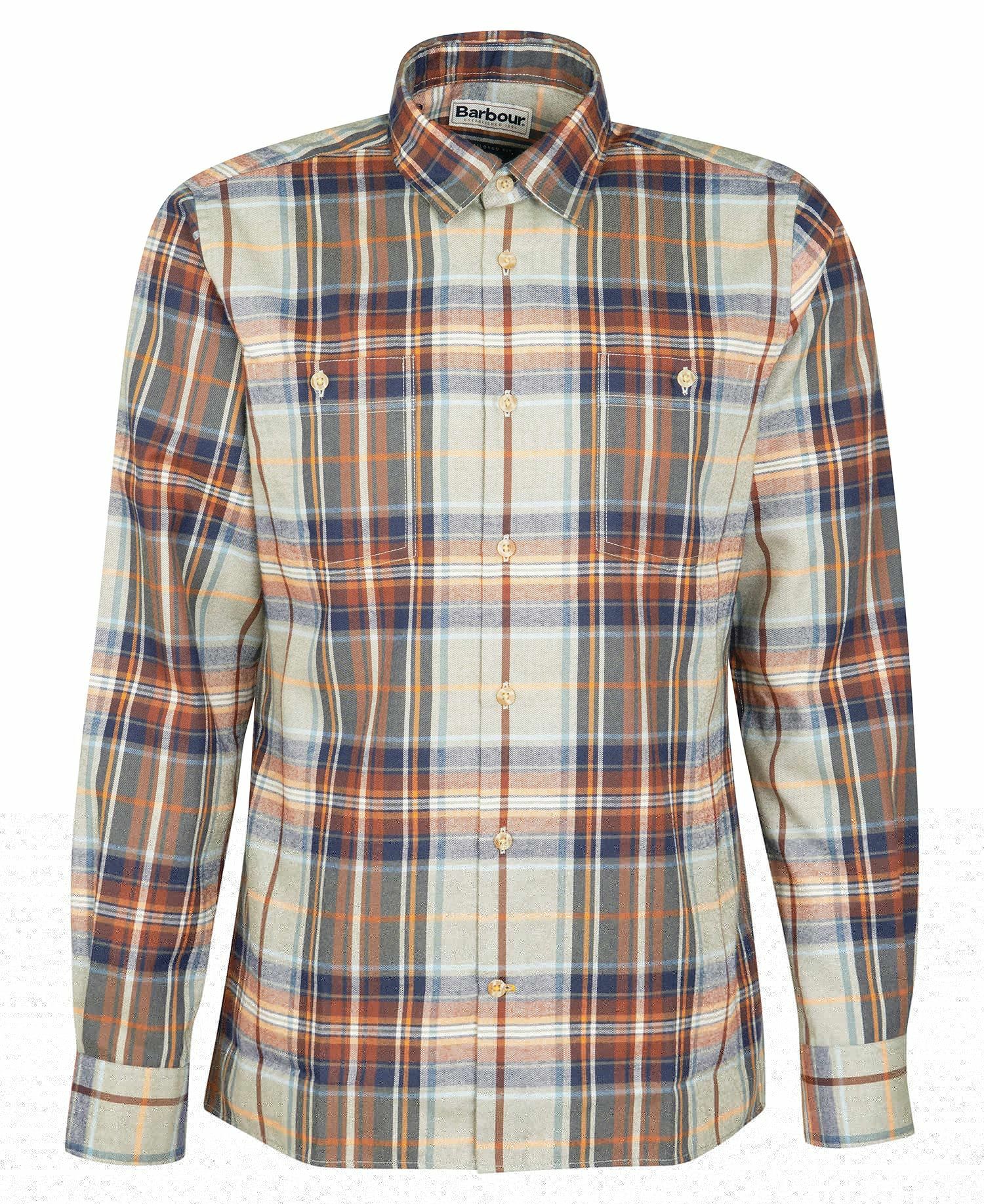 Barbour Men's Shirts Olive | 781543-YXW