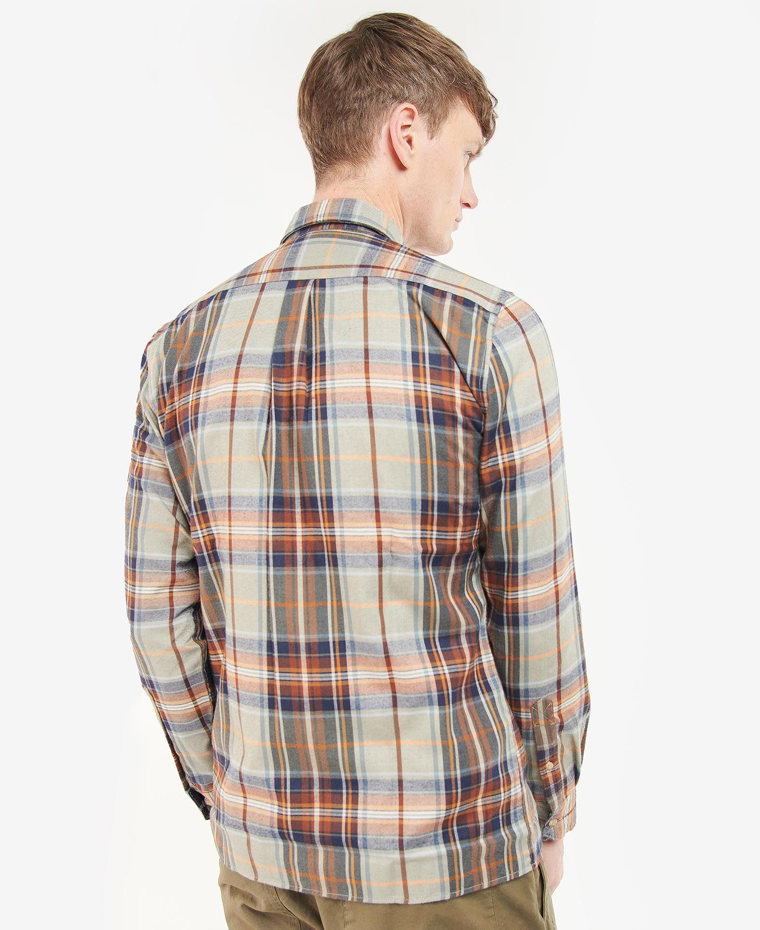 Barbour Men's Shirts Olive | 781543-YXW