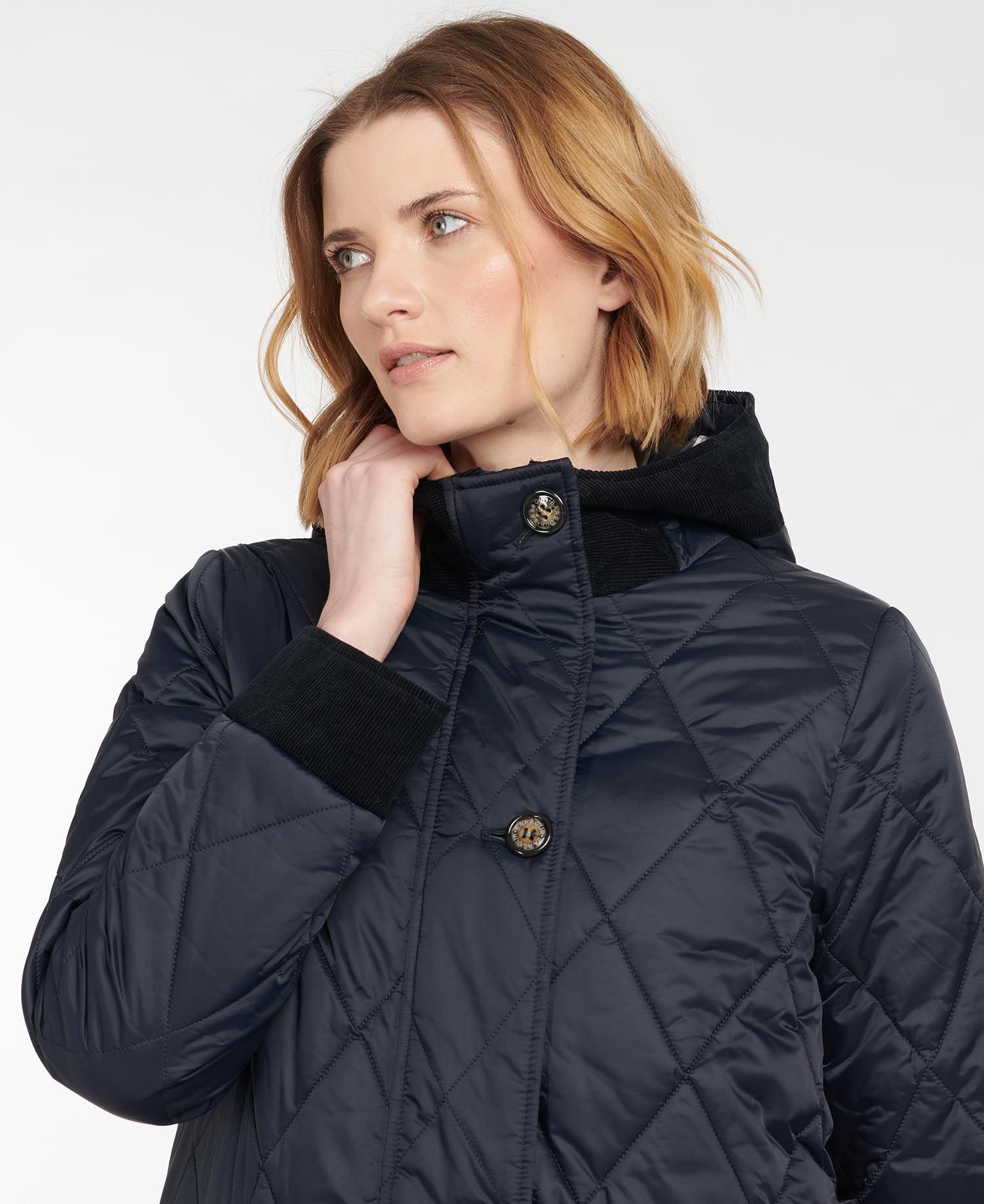 Barbour Mickley Women's Quilted Jackets Navy | 127398-ADM