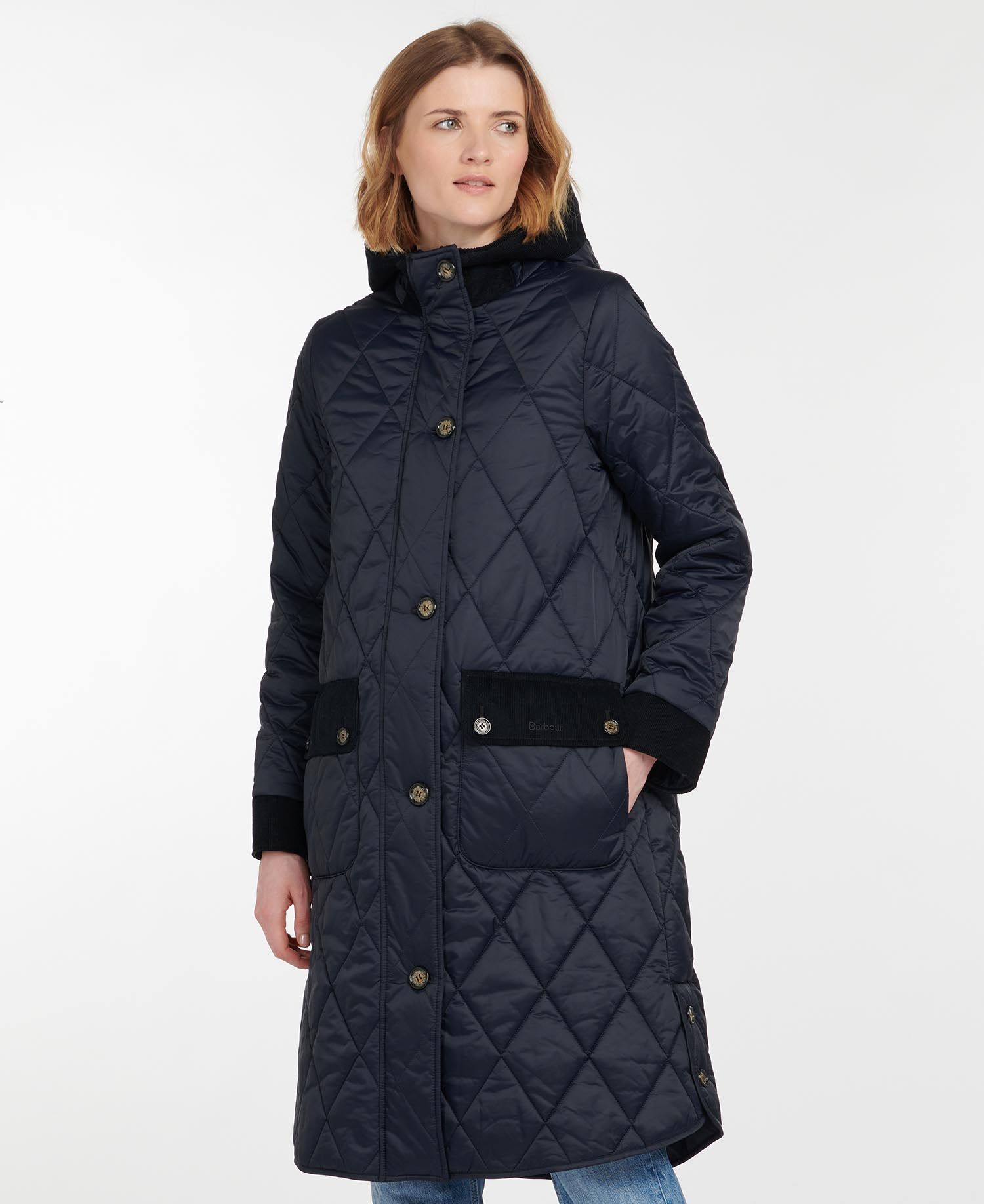 Barbour Mickley Women's Quilted Jackets Navy | 127398-ADM