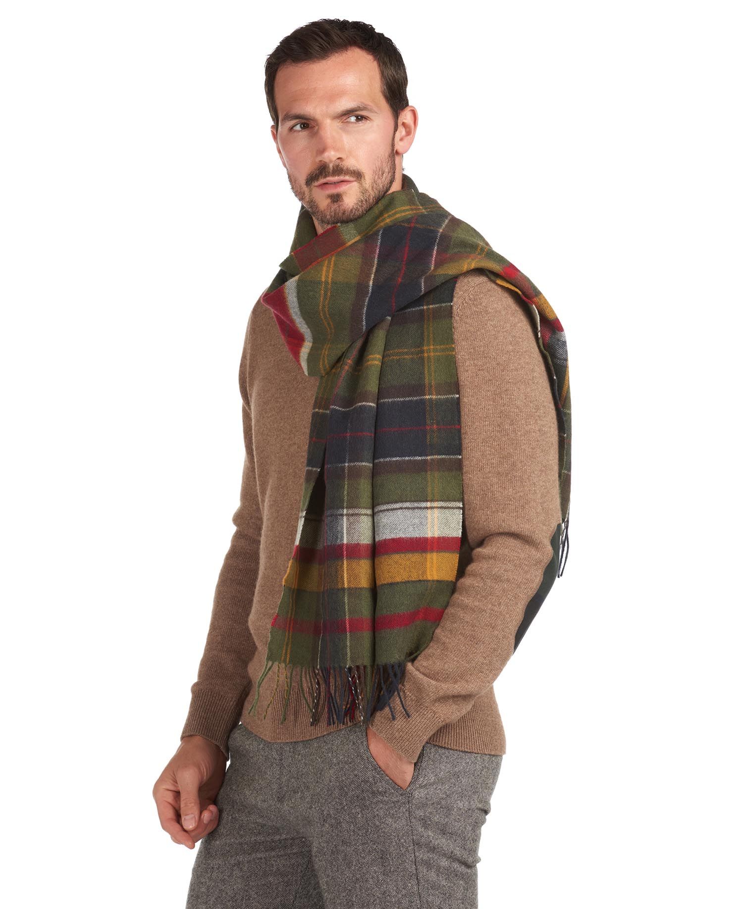 Barbour Mixed Tartan Men's Scarves Multicolor | 839057-JNT