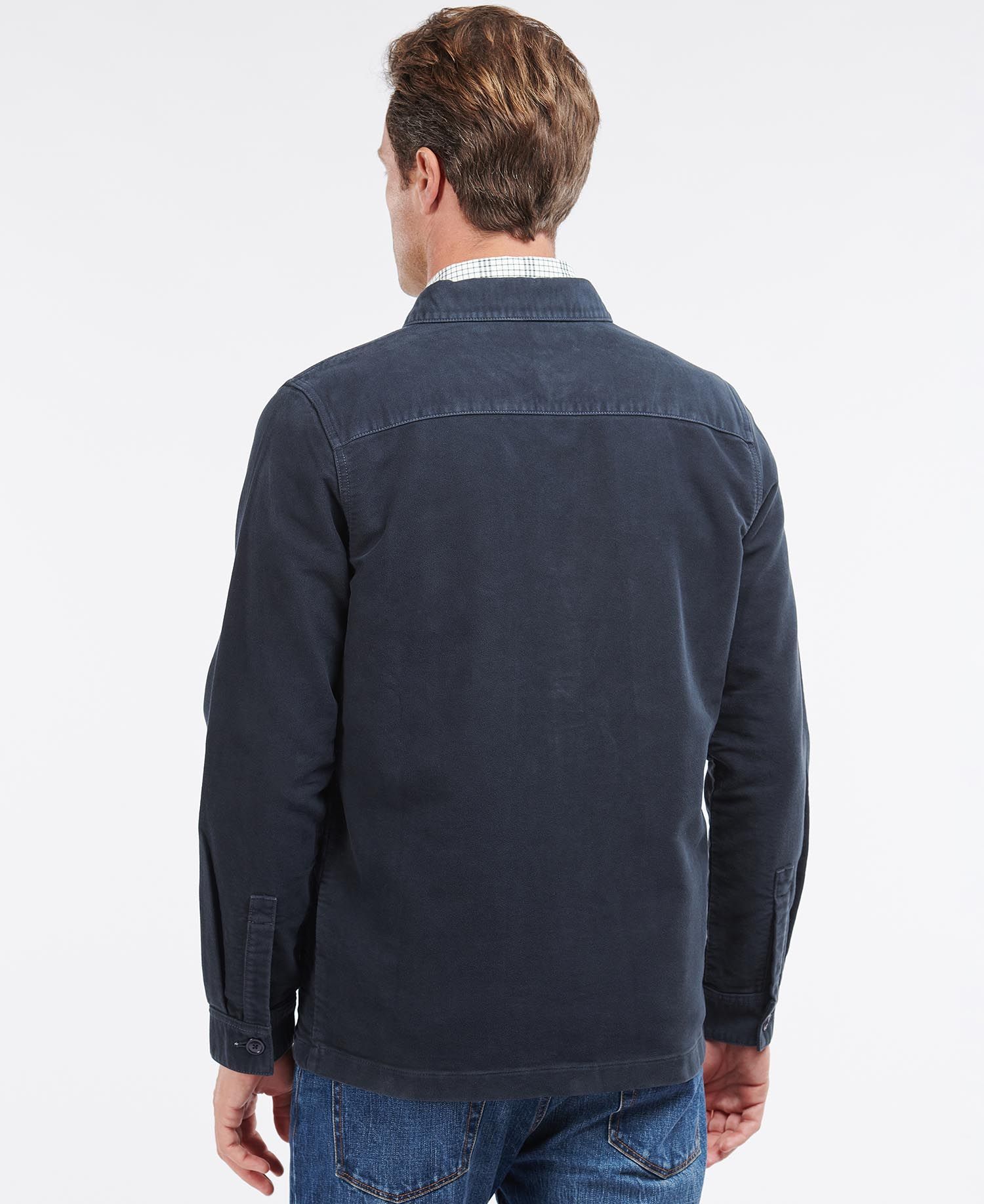 Barbour Moleskin Men's Overshirt Navy | 908753-JCH