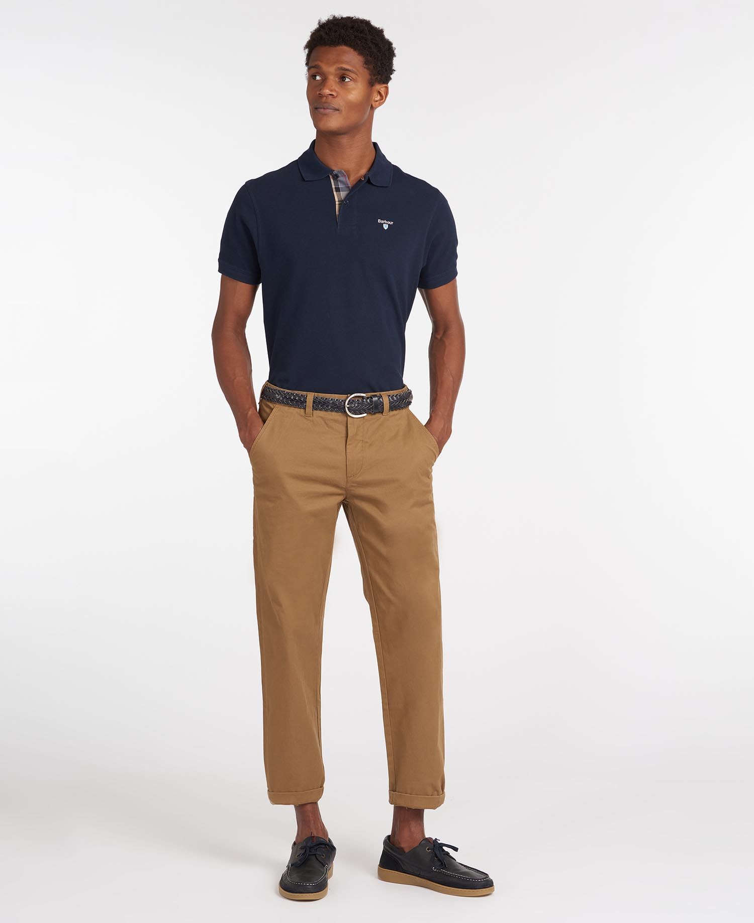 Barbour Neuston Essential Men's Trousers Navy | 603815-OSN