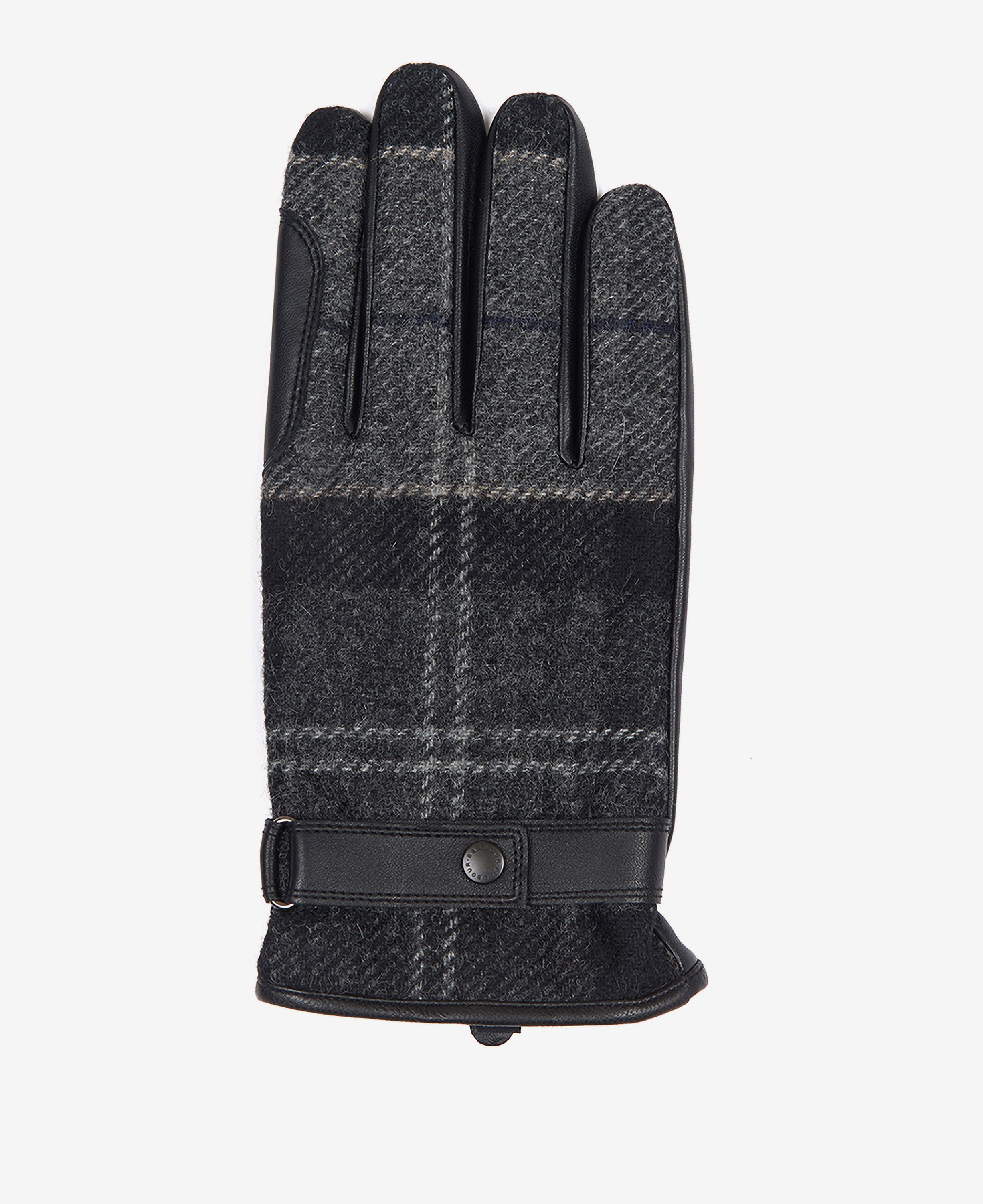 Barbour Newbrough Tartan Men's Gloves Black | 760982-GQN