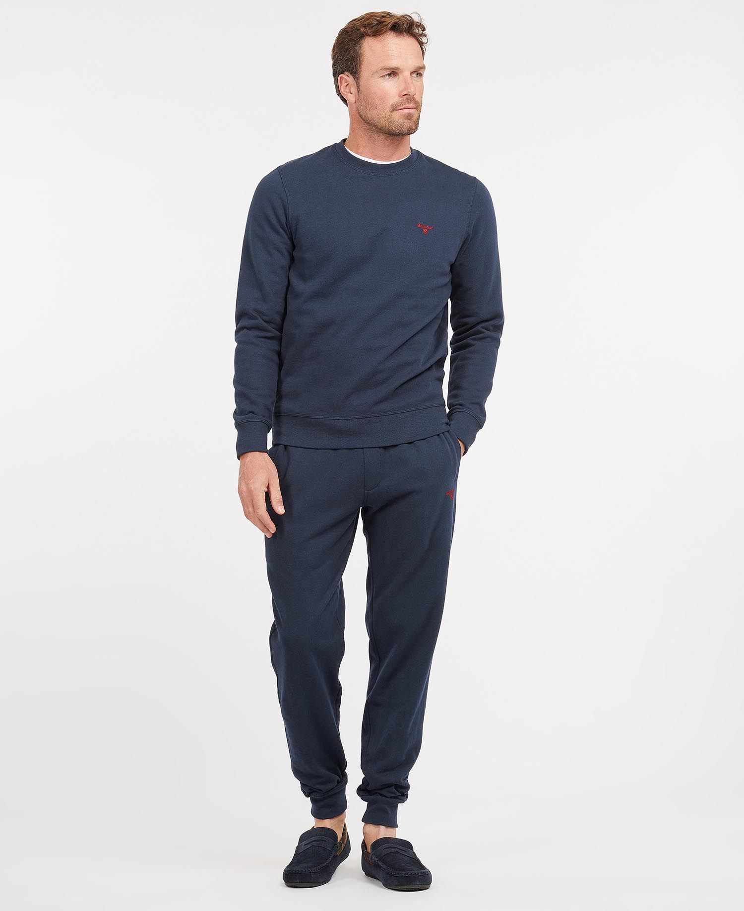 Barbour Nico Crew Men's Loungewear Grey | 912480-DIR