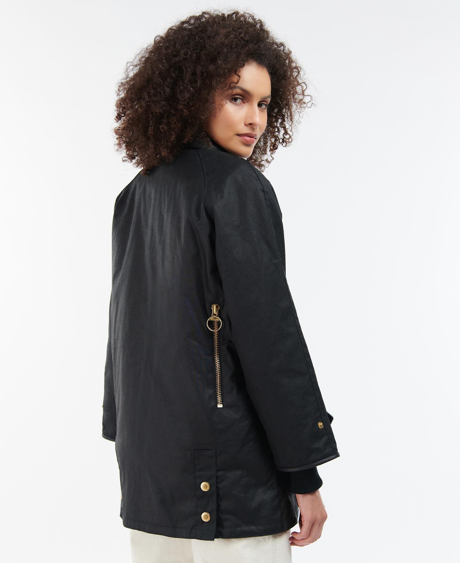 Barbour Norwood Women's Waxed Jackets Black | 319648-PES