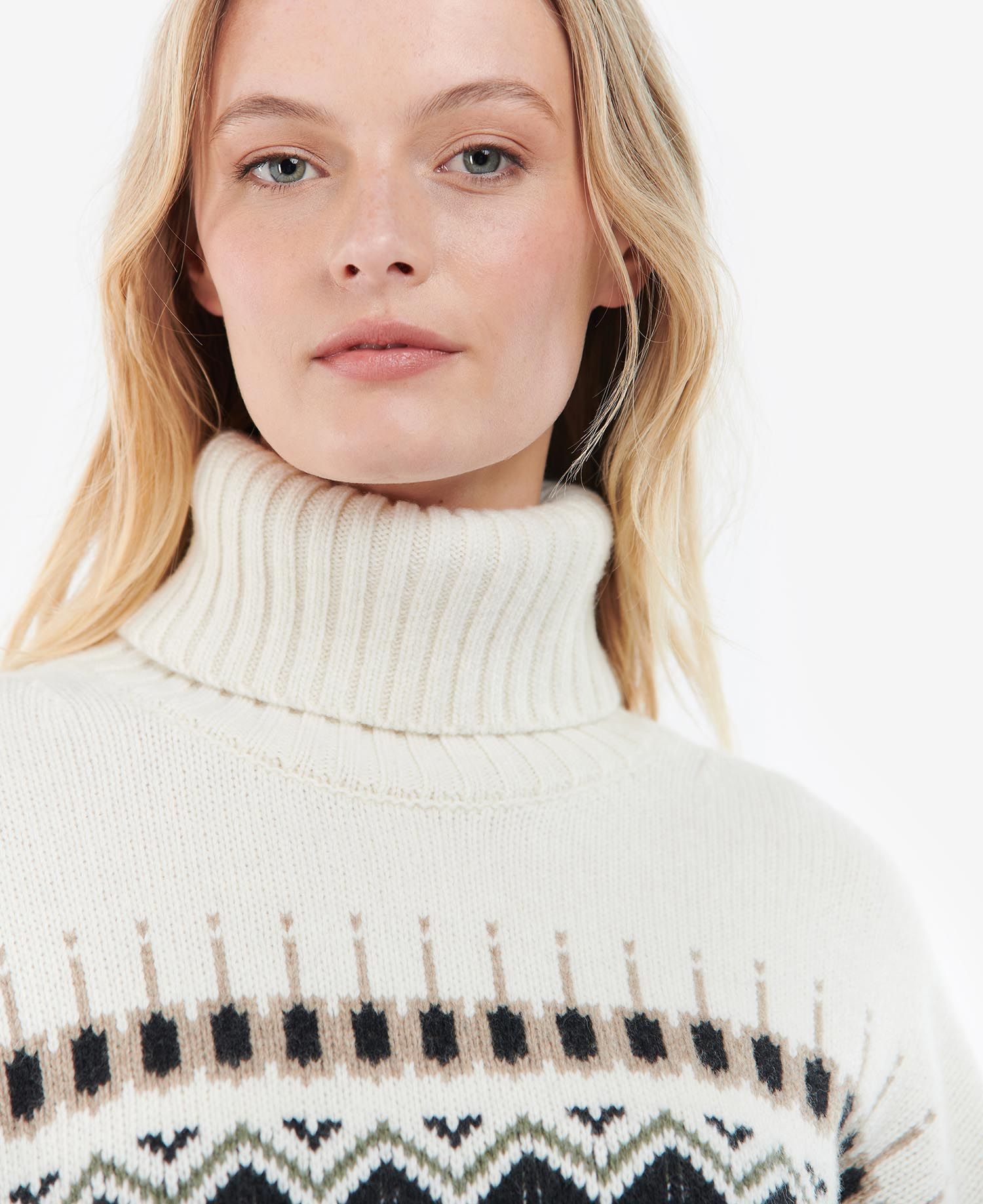 Barbour Nyla Knit Women's Sweaters Cream | 971684-DVO