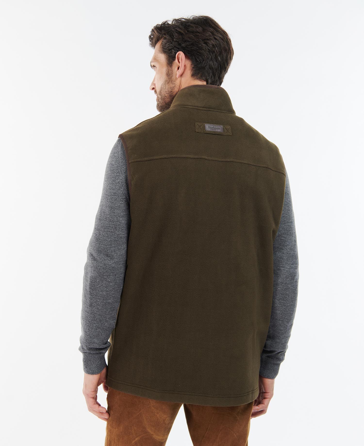 Barbour Oakmoor Fleece Men's Vest Olive | 918703-FHV