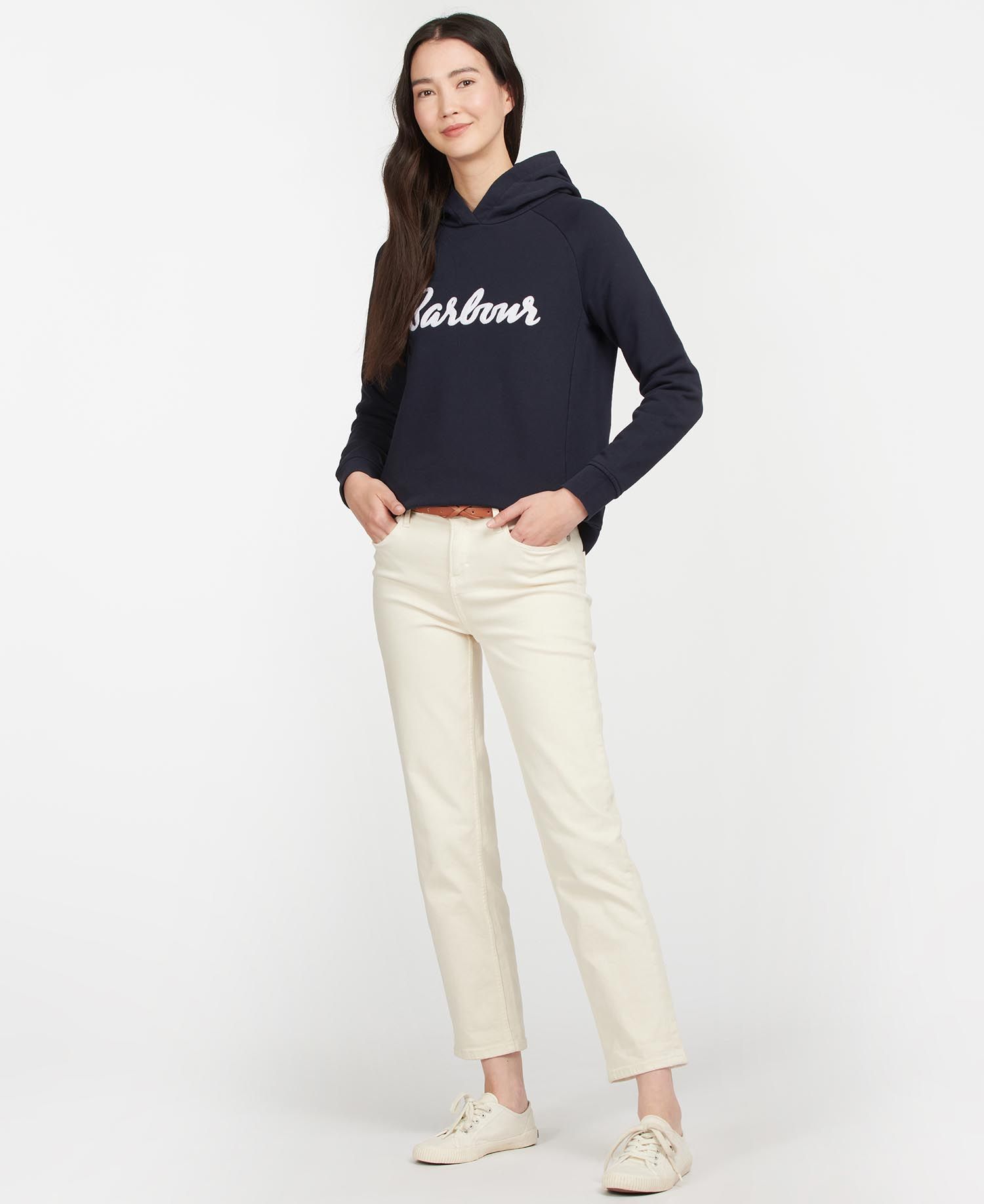 Barbour Otterburn Women's Sweatshirts Navy | 873640-BIH