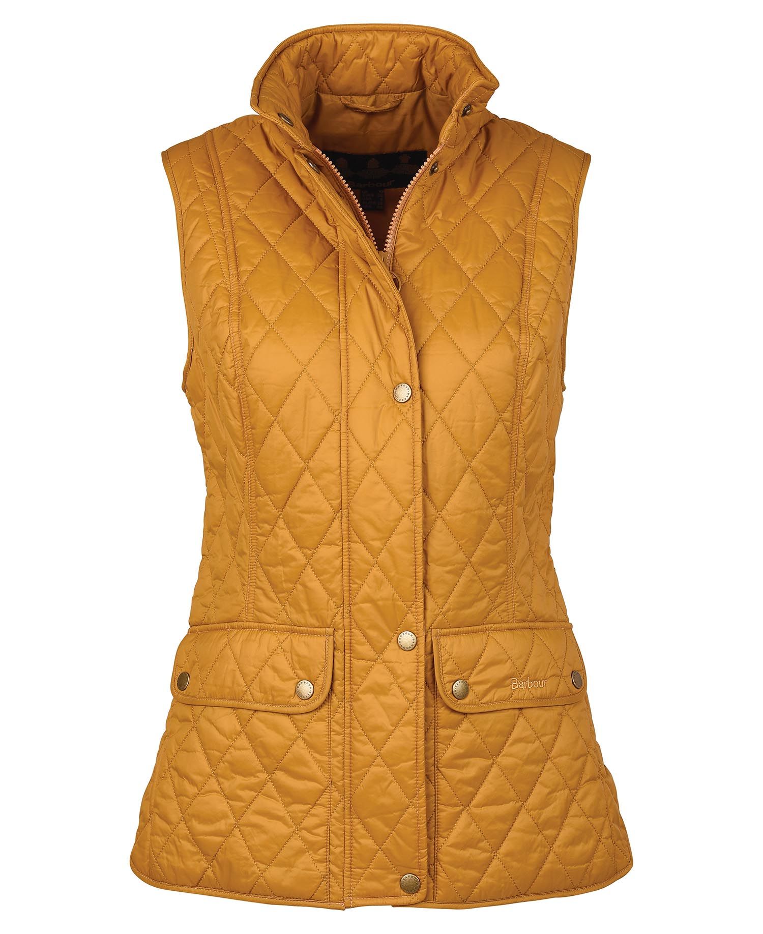 Barbour Otterburn Women's Vest Gold | 083947-DOE