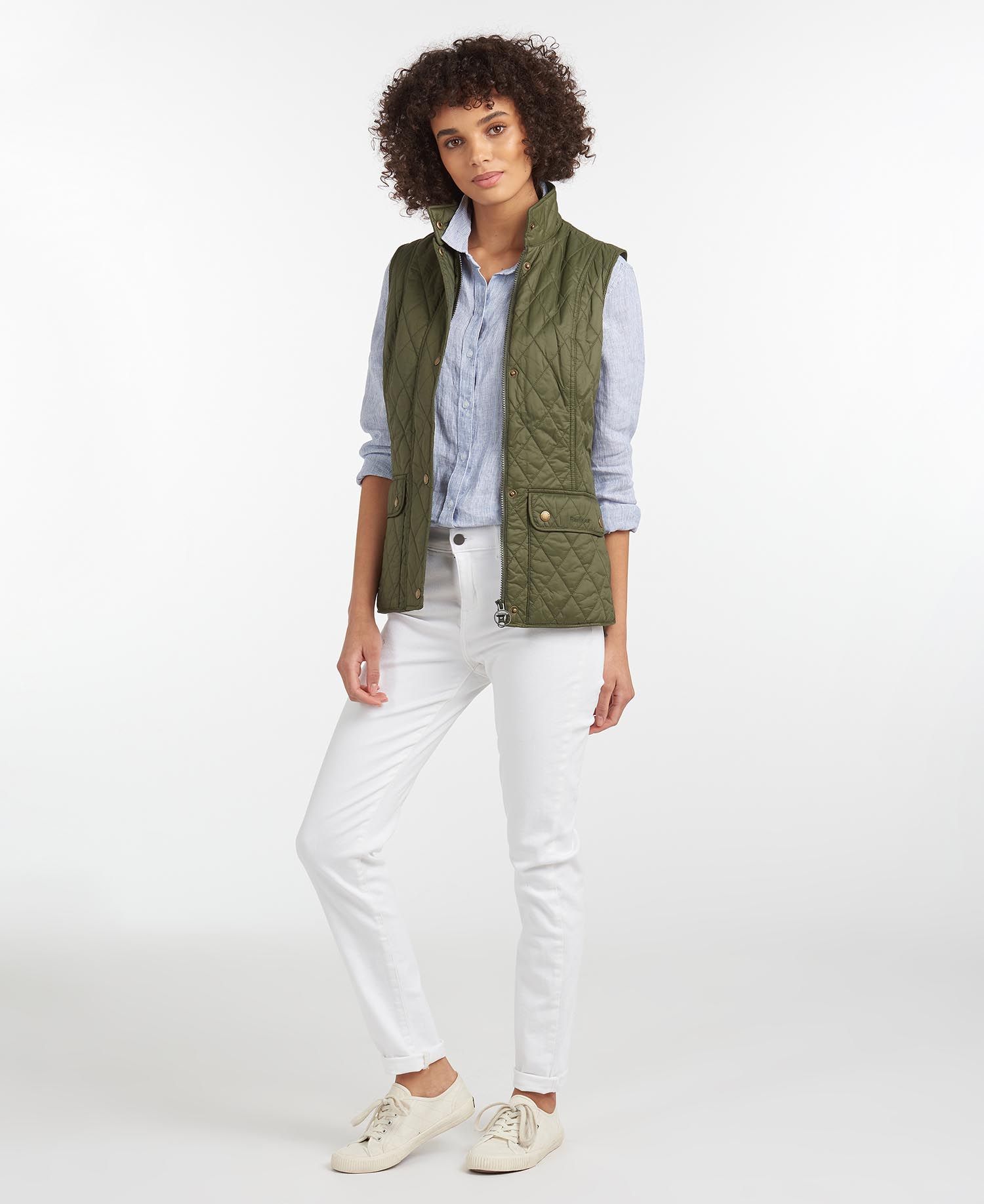 Barbour Otterburn Women's Vest Navy | 654297-RWO