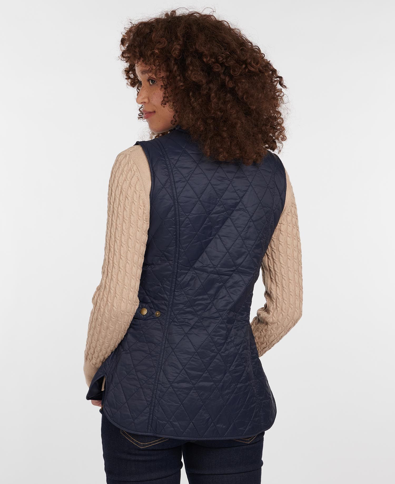 Barbour Otterburn Women's Vest Navy | 704526-CGL