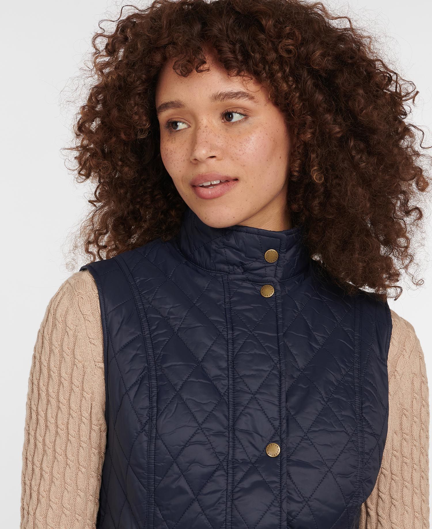 Barbour Otterburn Women's Vest Navy | 704526-CGL