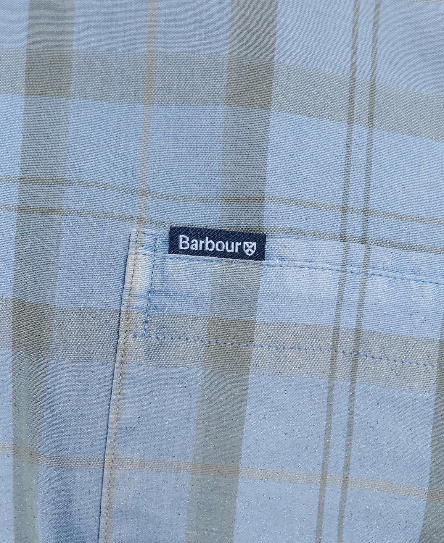 Barbour Overdyed Tartan Summer Men's Shirts Blue | 842961-XRU