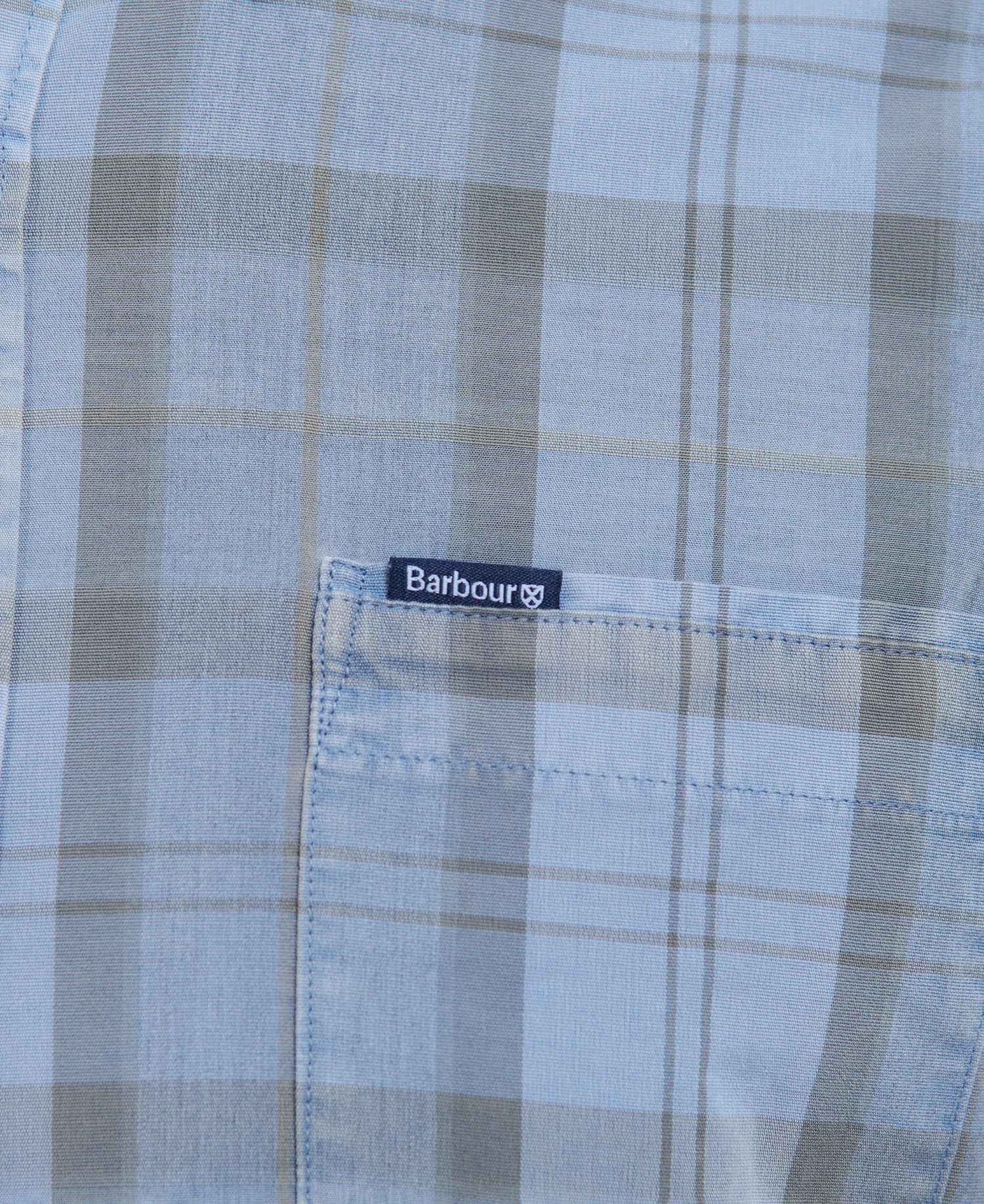 Barbour Overdyed Tartan Tailored Men's Shirts Blue | 862093-AHC