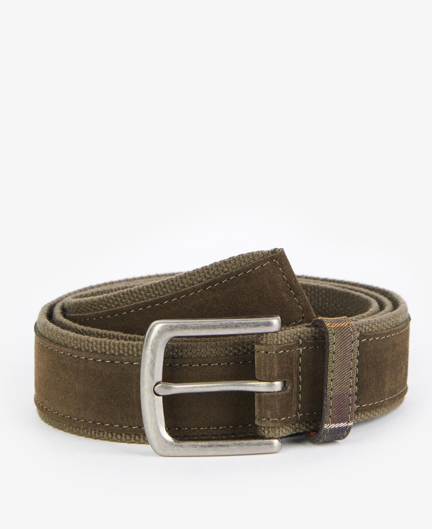 Barbour Padbury Men\'s Belts Olive | 175964-SMG