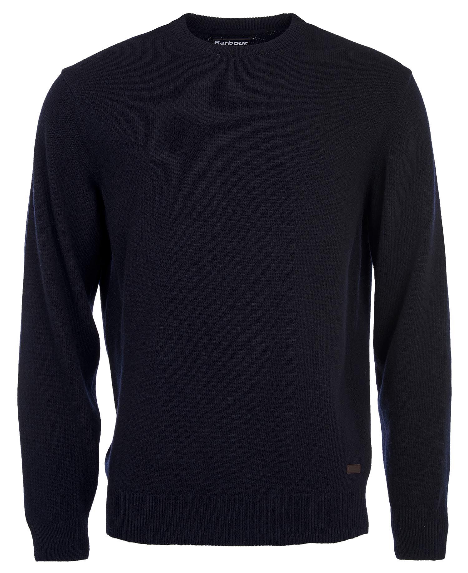 Barbour Patch Crew Neck Men's Sweaters Black | 169248-PLU