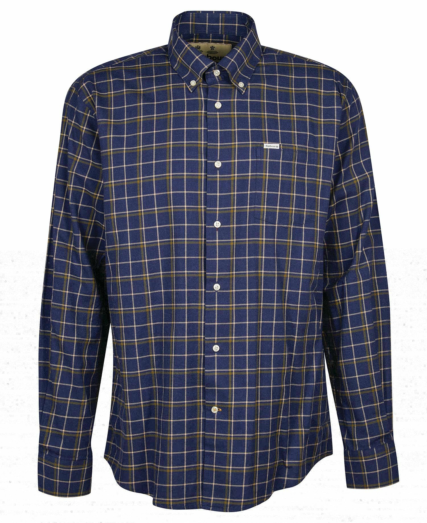 Barbour Pelton Regular Men's Shirts Navy | 429581-LKJ