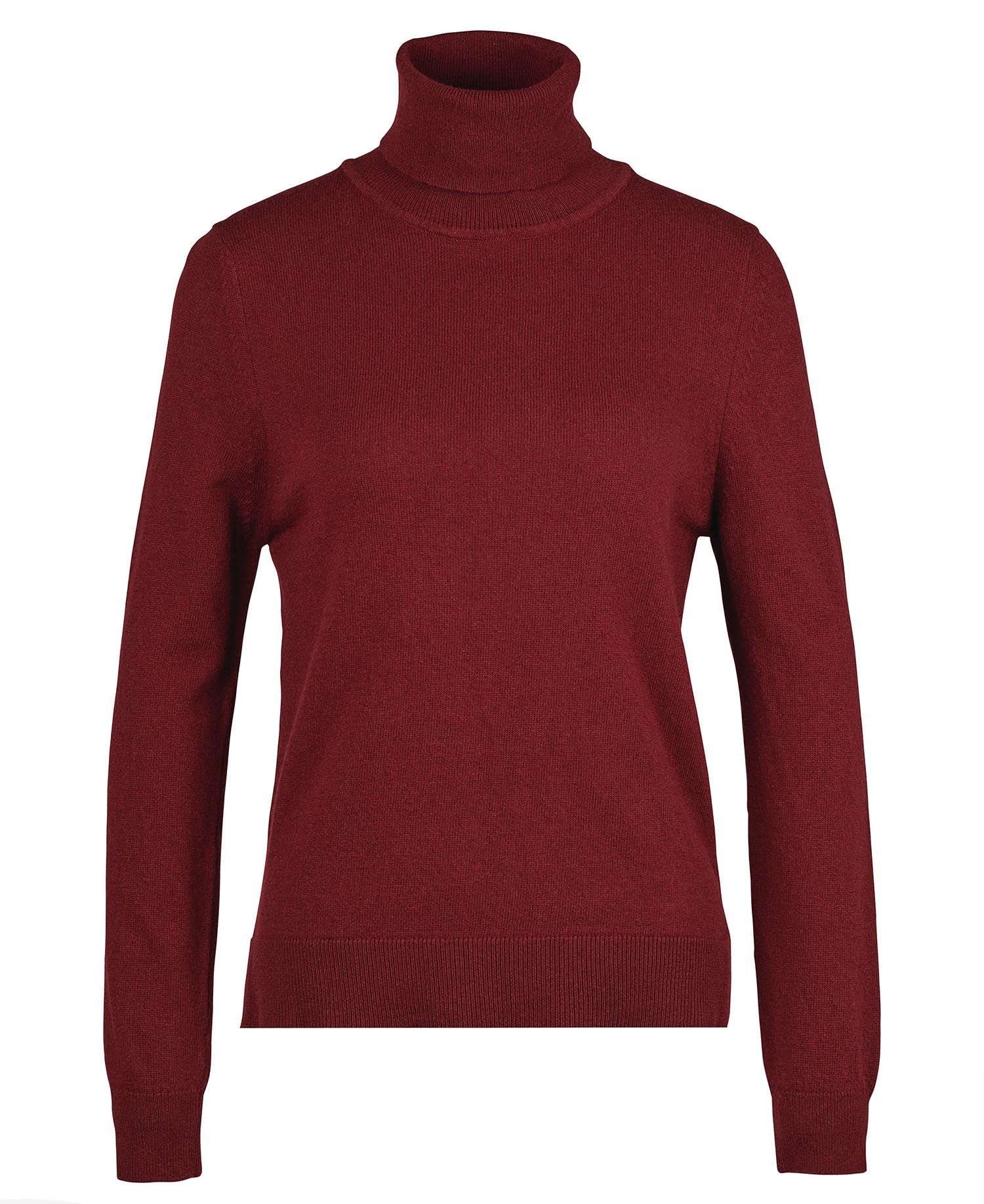 Barbour Pendle Roll-Neck Women's Sweatshirts Burgundy | 074932-MFG