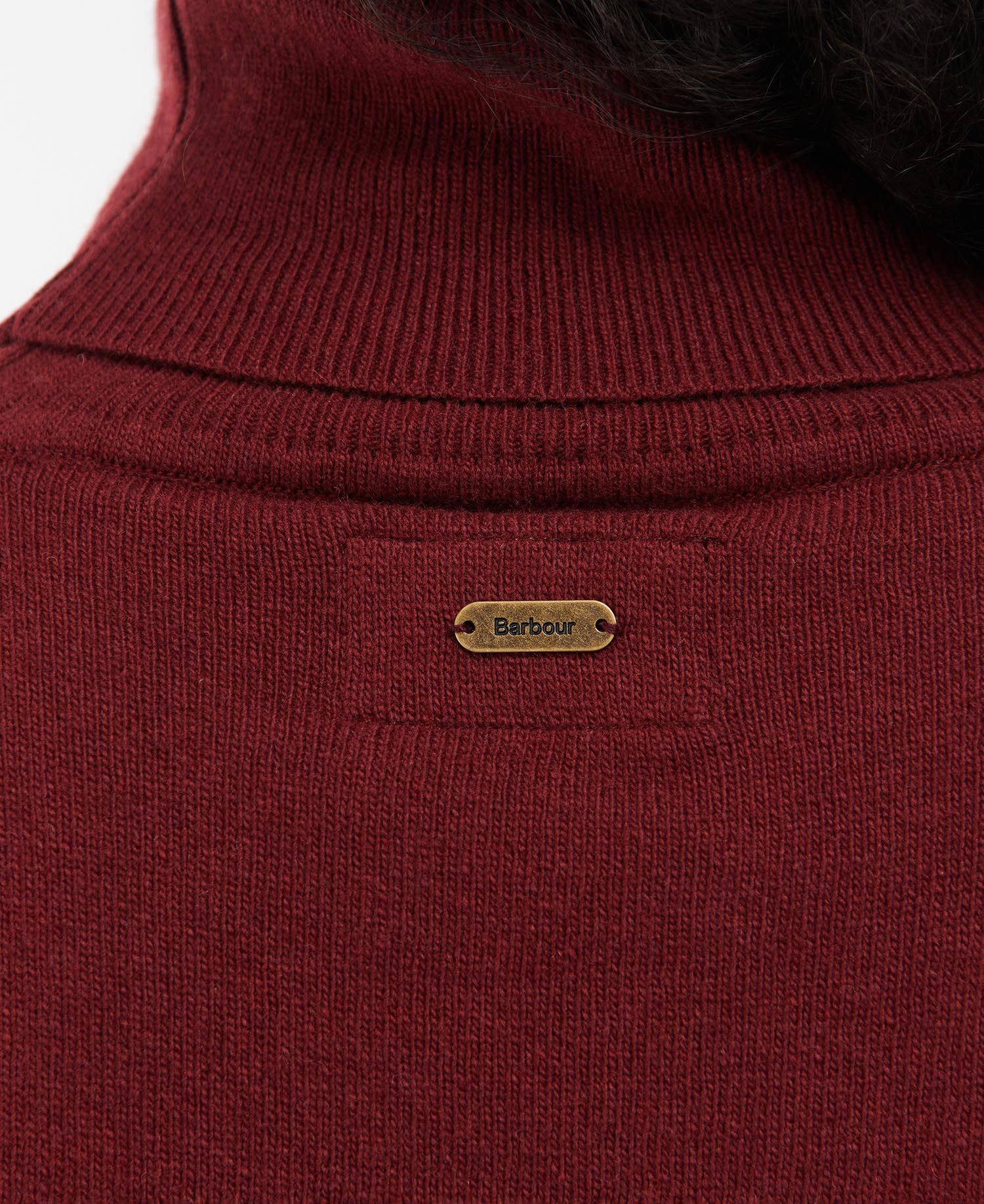 Barbour Pendle Roll-Neck Women's Sweatshirts Burgundy | 074932-MFG