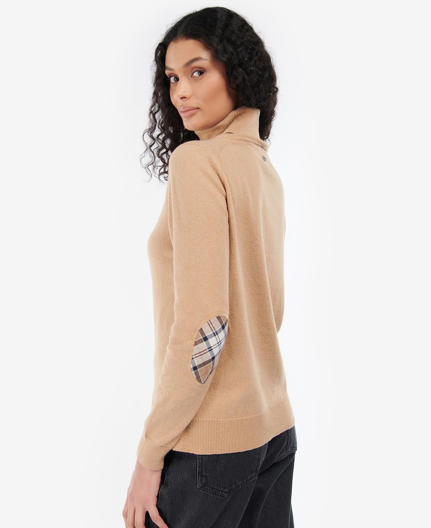 Barbour Pendle Roll-Neck Women's Sweatshirts Khaki | 590471-KDE