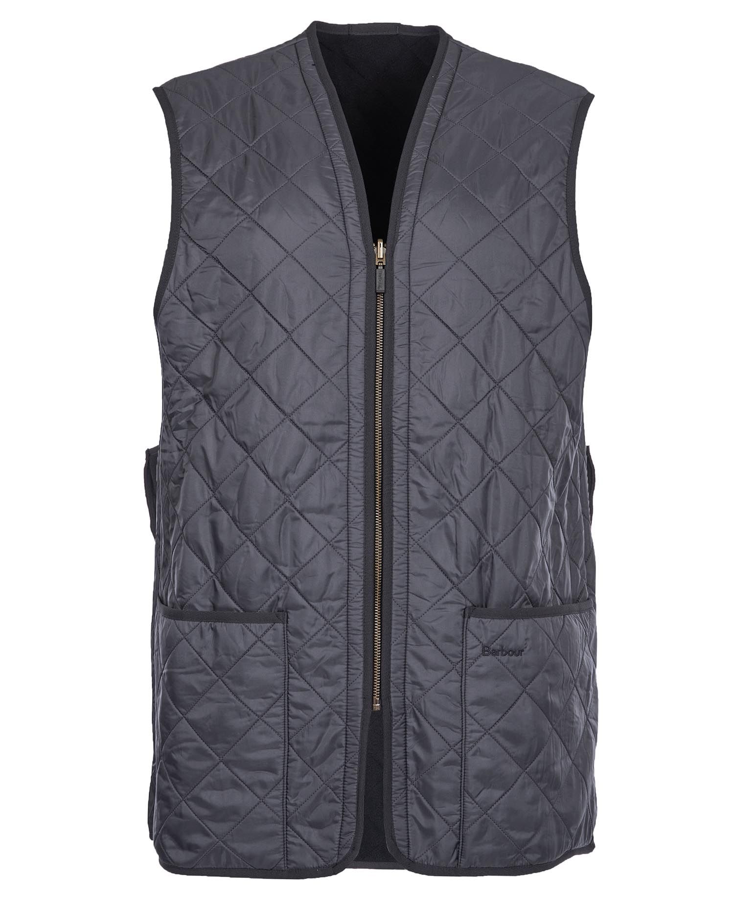 Barbour Polarquilt Zip-In Liner Men's Vest Black | 590724-AQY