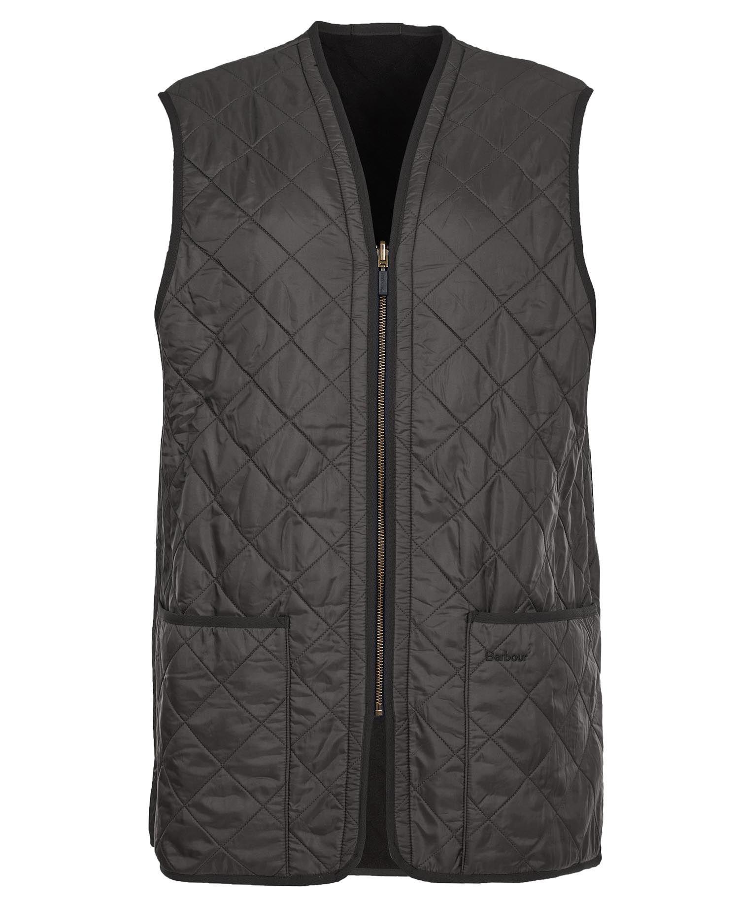 Barbour Polarquilt Zip-In Liner Men's Vest Black | 674938-HFK