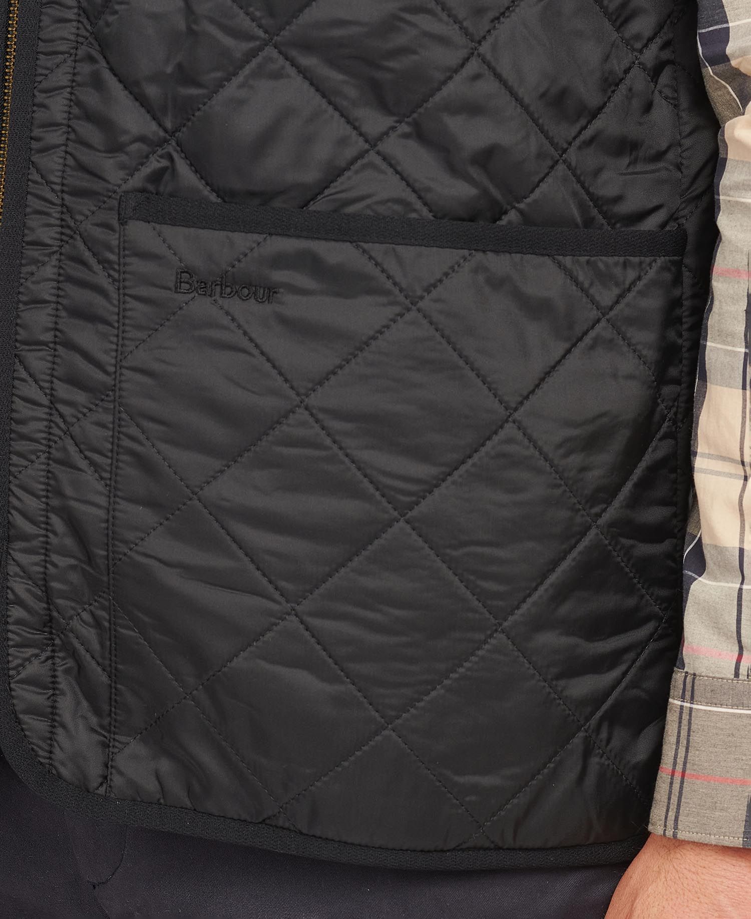 Barbour Polarquilt Zip-In Liner Men's Vest Black | 674938-HFK