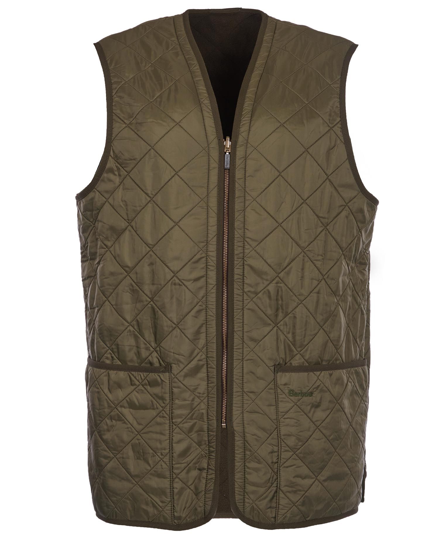 Barbour Polarquilt Zip-In Liner Men's Vest Black | 759824-LZV