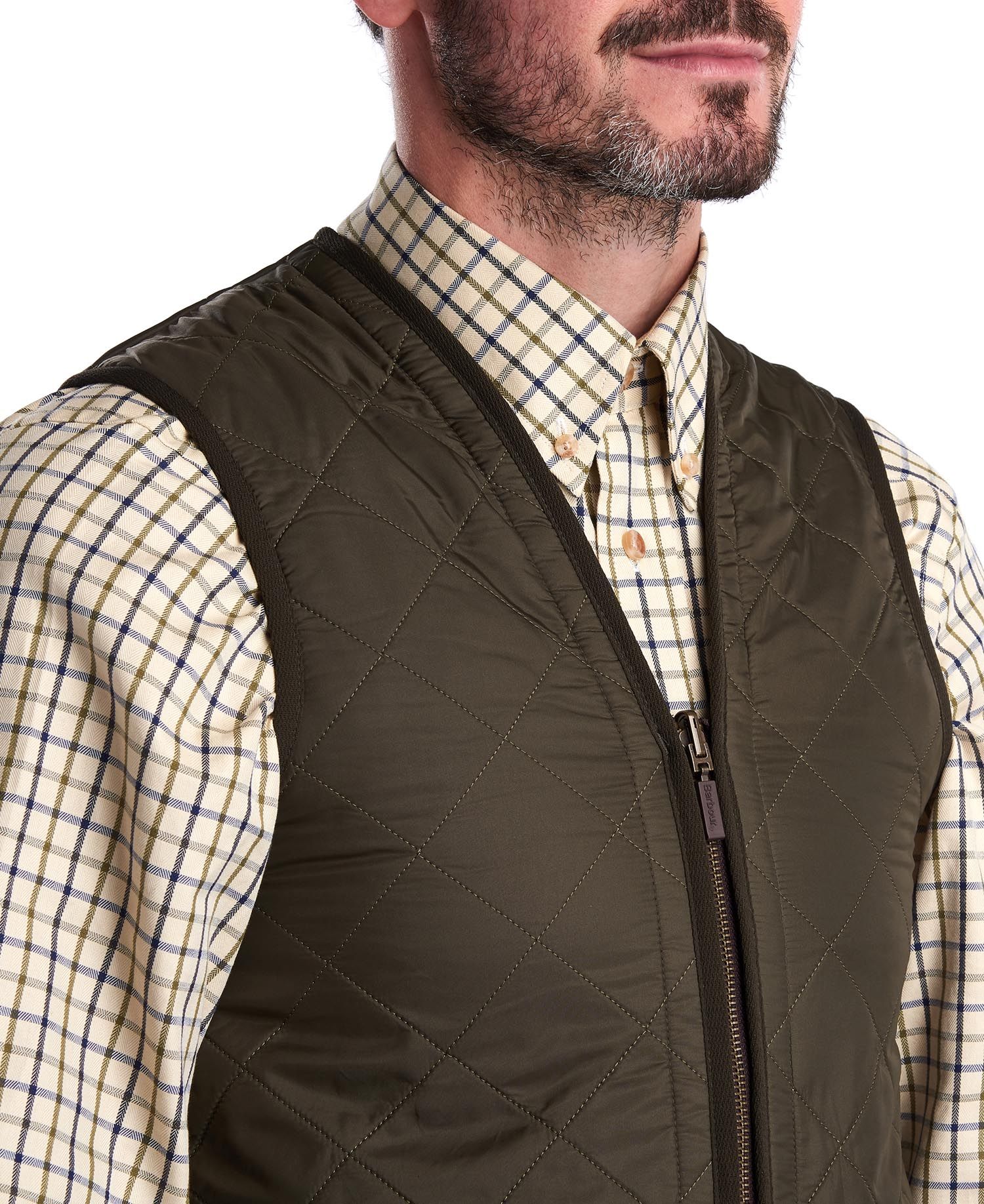 Barbour Polarquilt Zip-In Liner Men's Vest Black | 759824-LZV