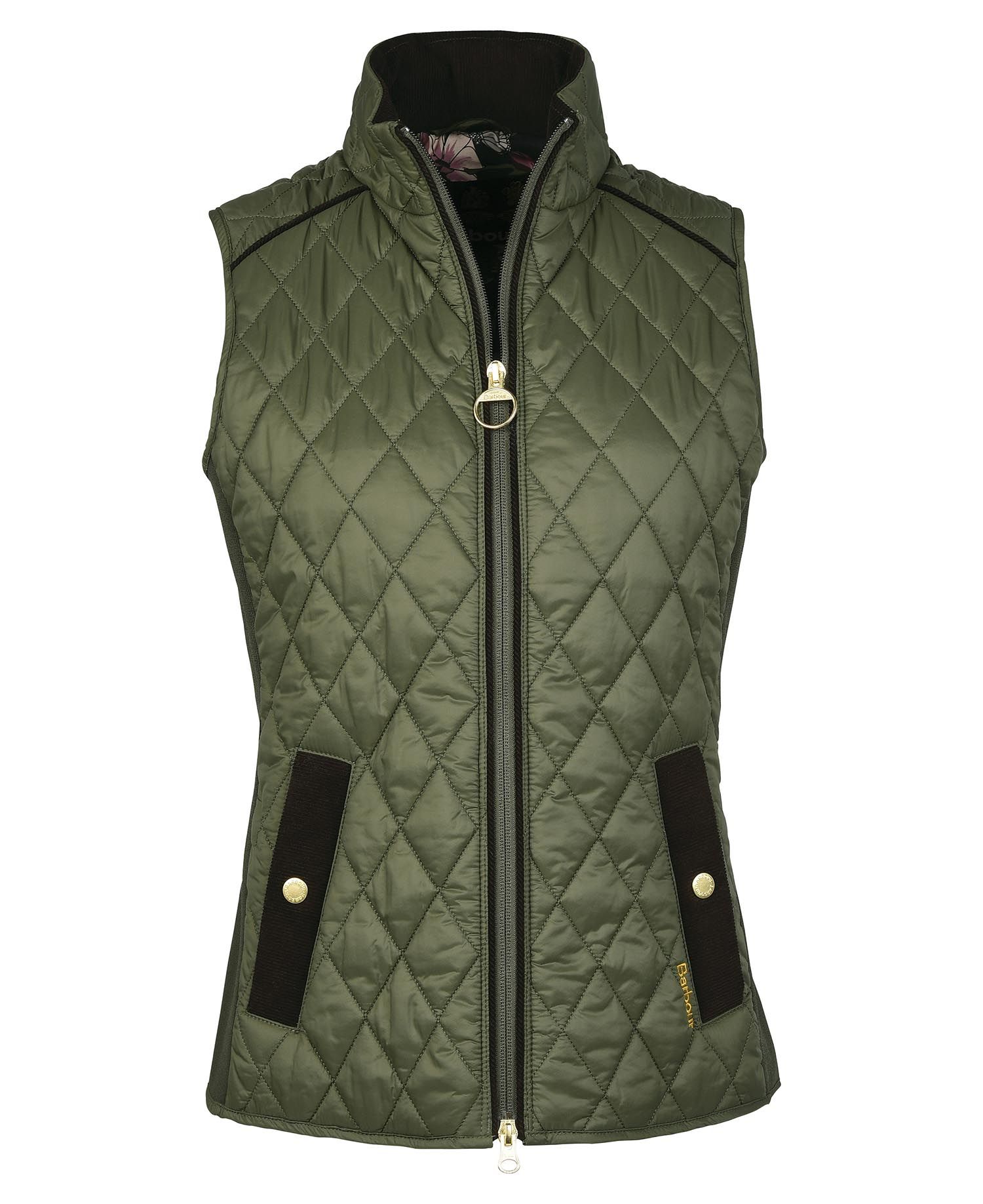 Barbour Poppy Women's Vest Olive | 593704-YWV