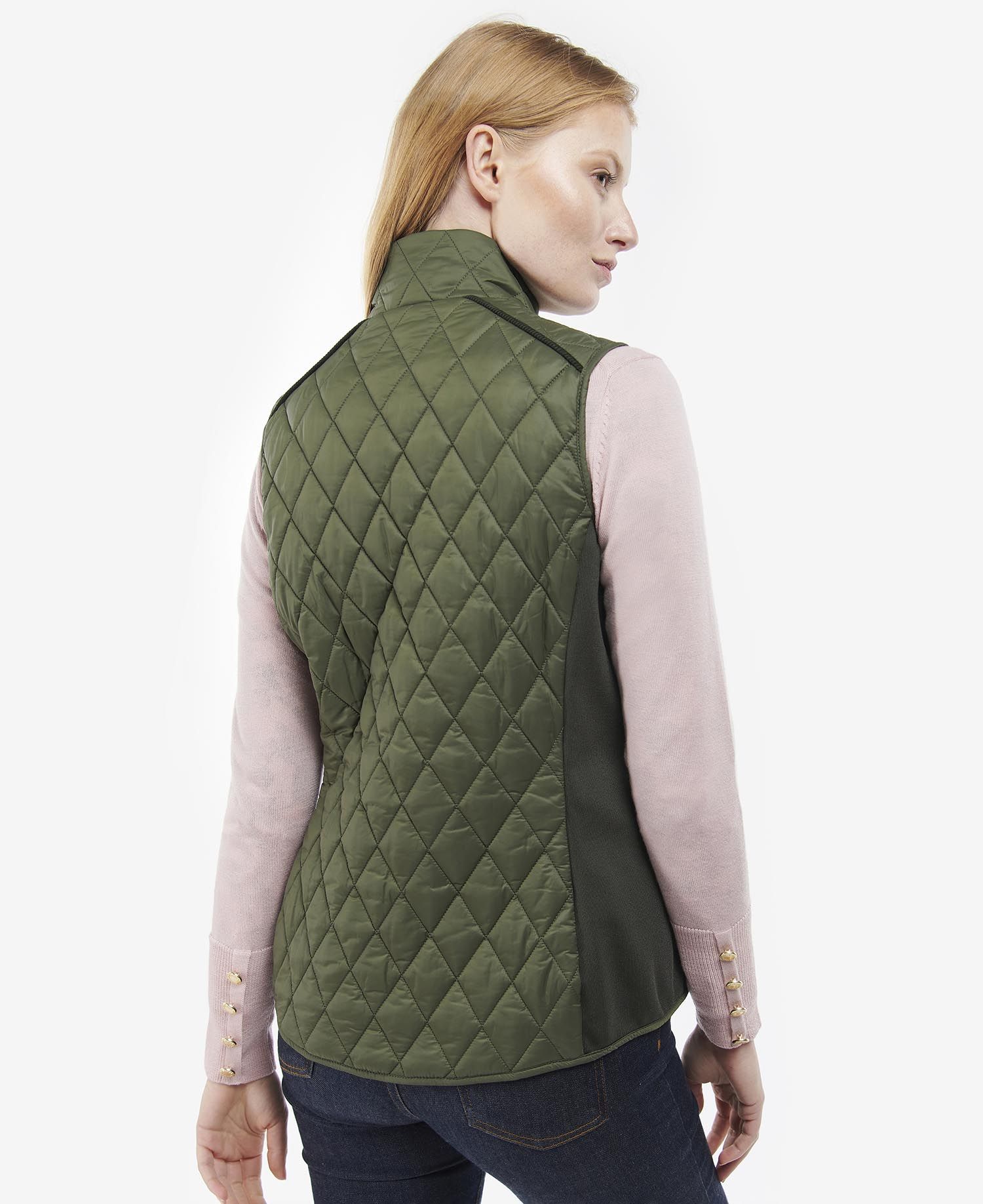 Barbour Poppy Women's Vest Olive | 593704-YWV